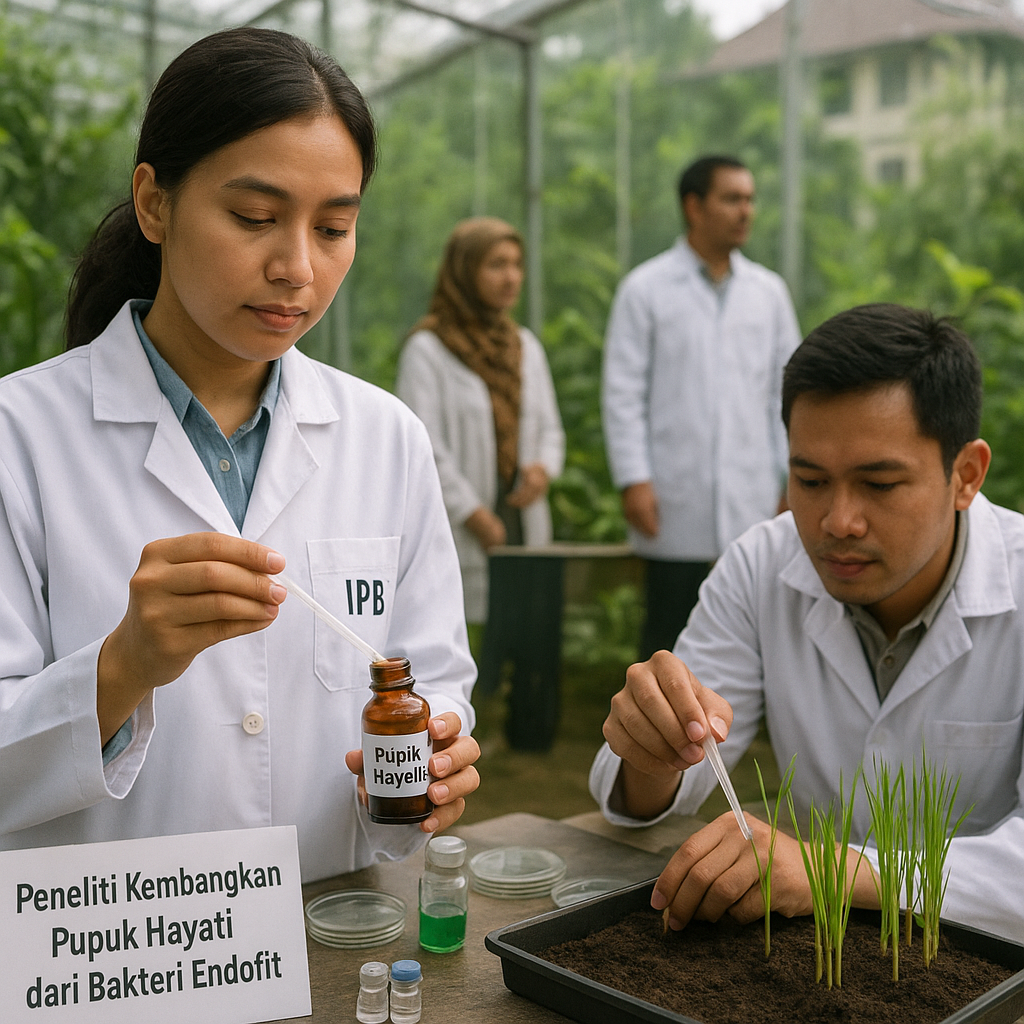 Peneliti Kembangkan Pupuk Hayati dari Bakteri Endofit untuk Kurangi Ketergantungan pada Pupuk Kimia