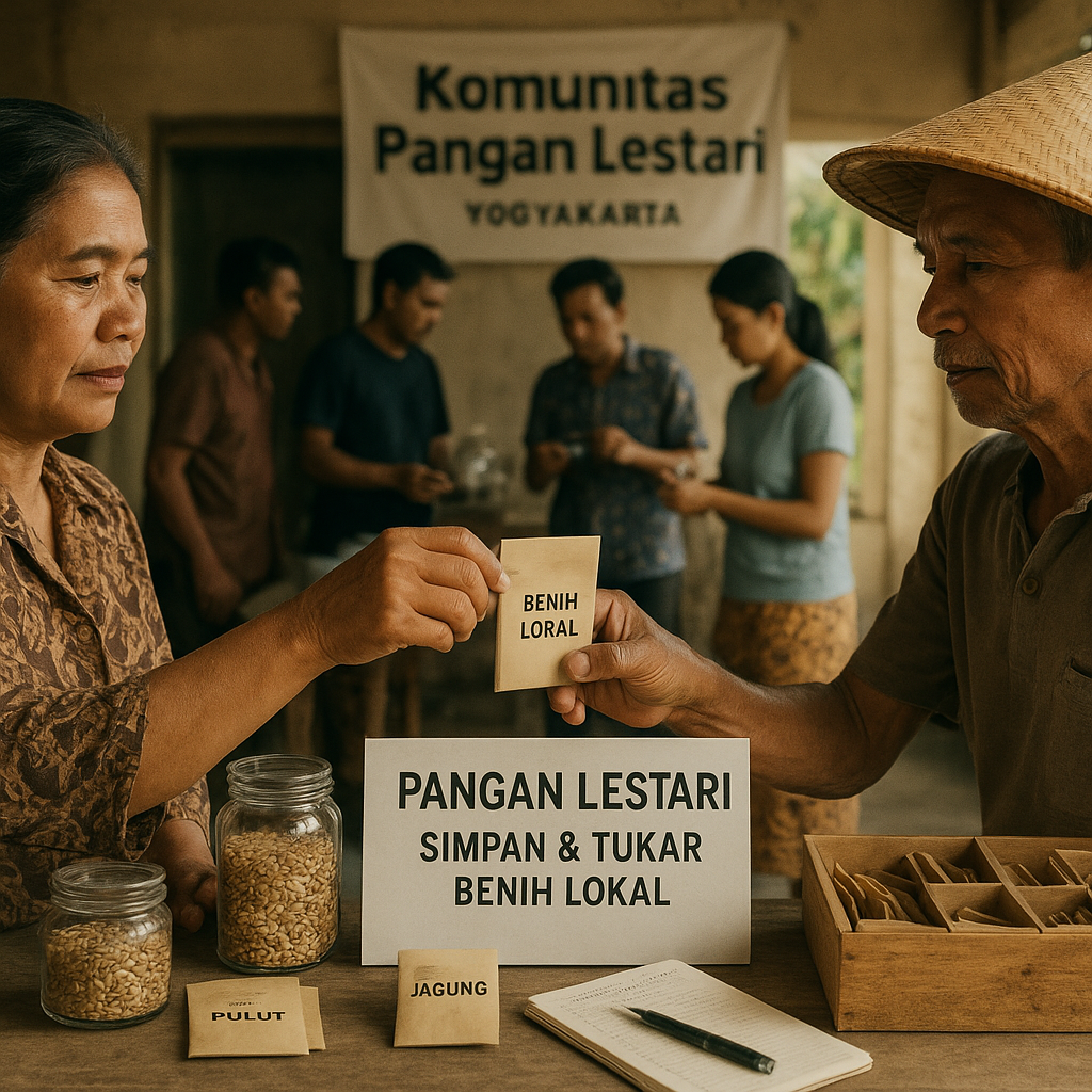 Komunitas 'Pangan Lestari' di Yogyakarta Kembangkan Sistem Simpan dan Tukar Benih Lokal