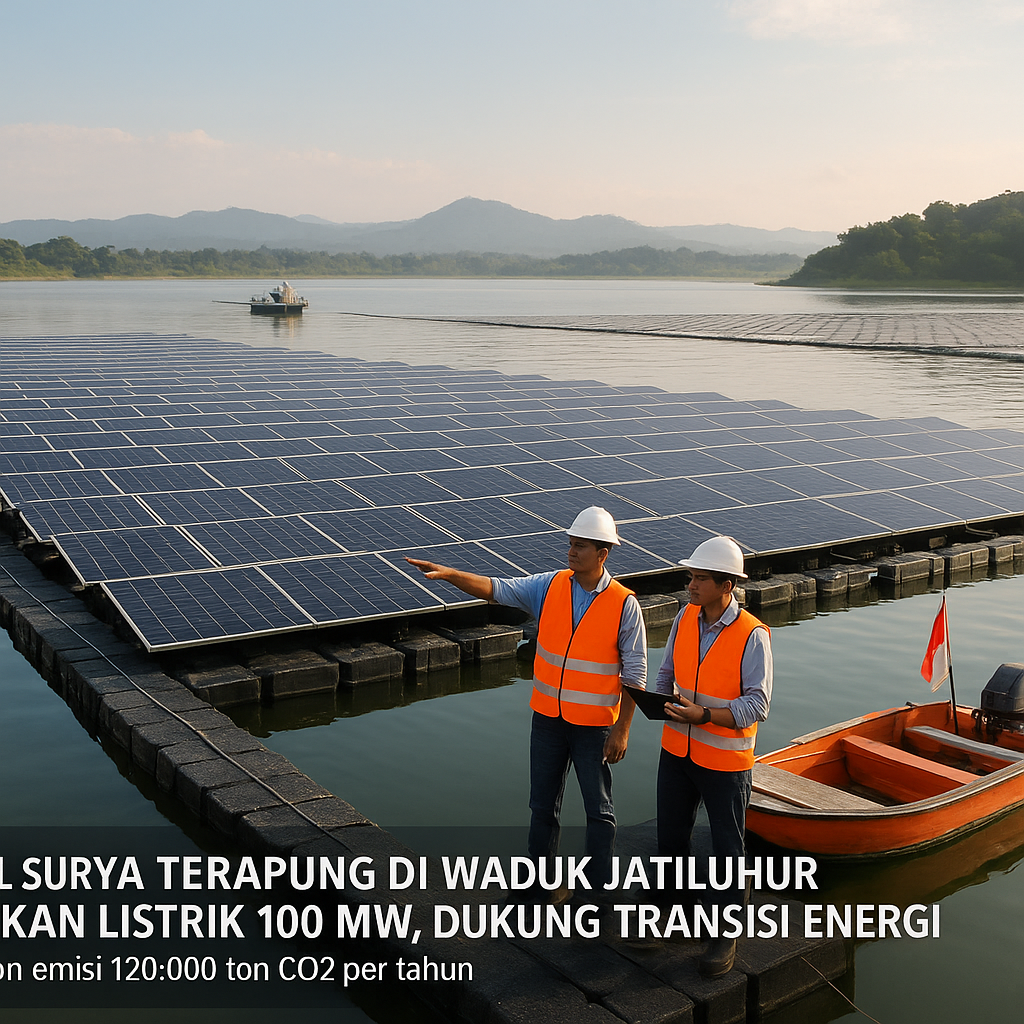 Panel Surya Terapung di Waduk Jatiluhur Hasilkan Listrik 100 MW, Dukung Transisi Energi