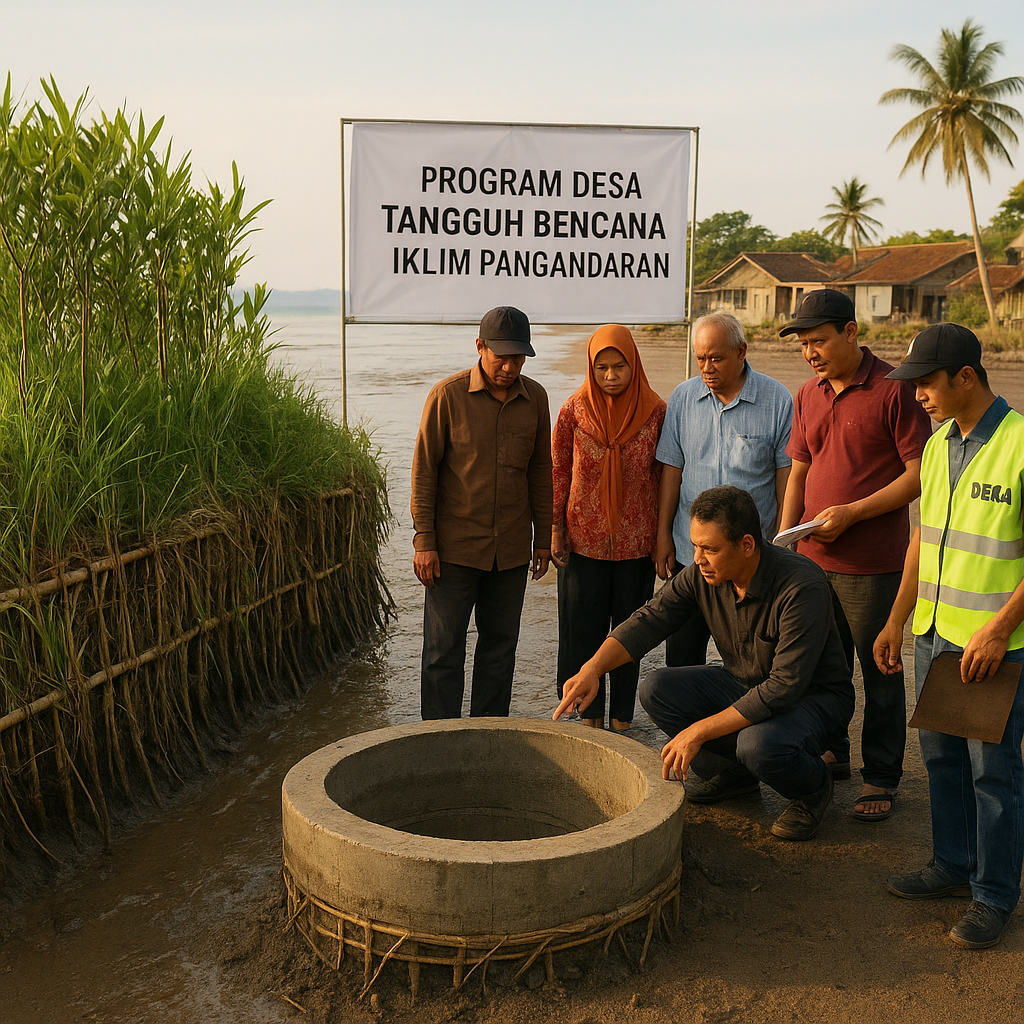 Program Desa Tangguh Bencana Iklim di Pangandaran: Tanggul Hidup dan Sumur Resapan