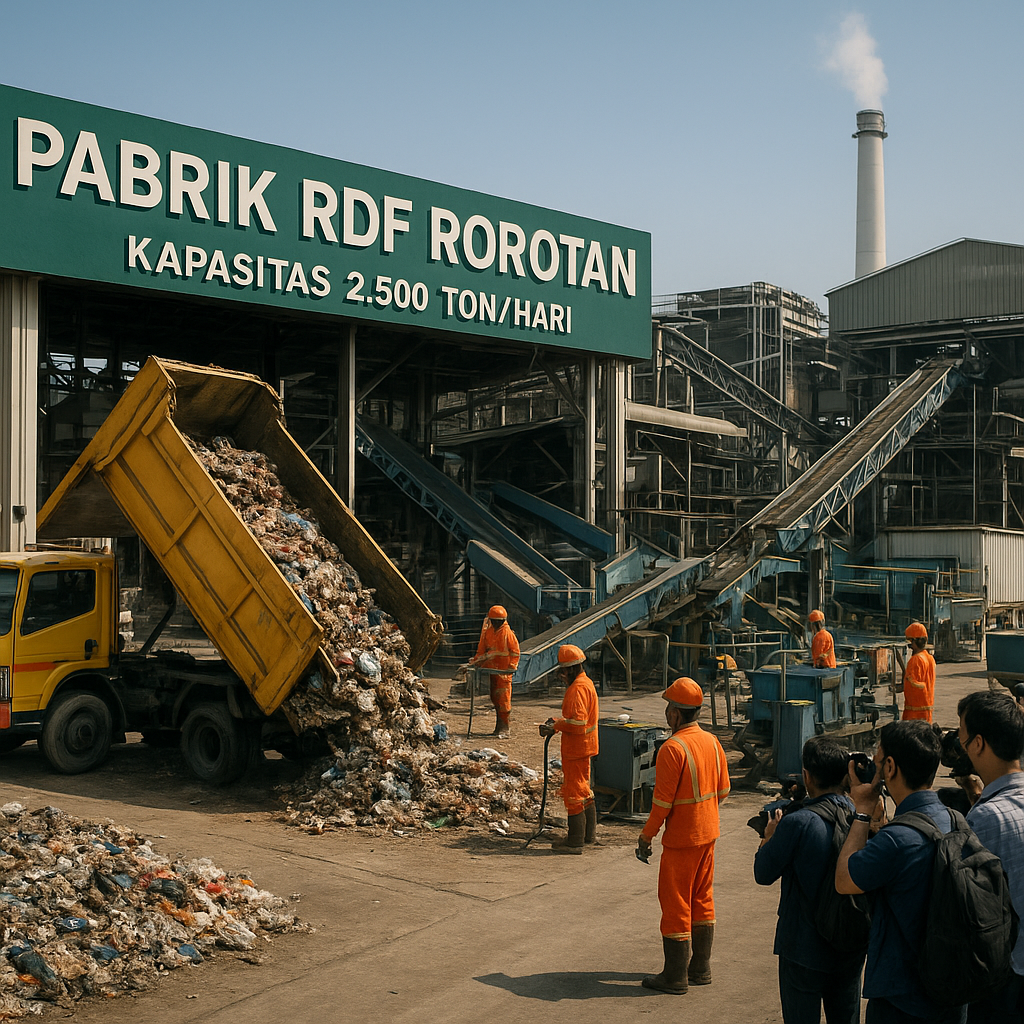 Pabrik Bahan Bakar dari Sampah (RDF) Rorotan Resmi Jadi Senjata Baru Jakarta Lawan Tumpukan Sampah