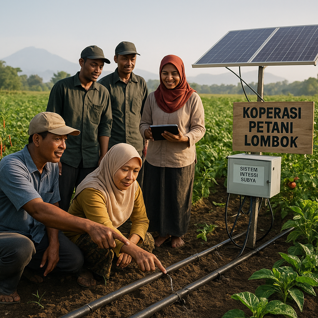 Koperasi Petani di Lombok Sukses Terapkan Sistem Pertanian 'Solar-Powered Drip Irrigation'