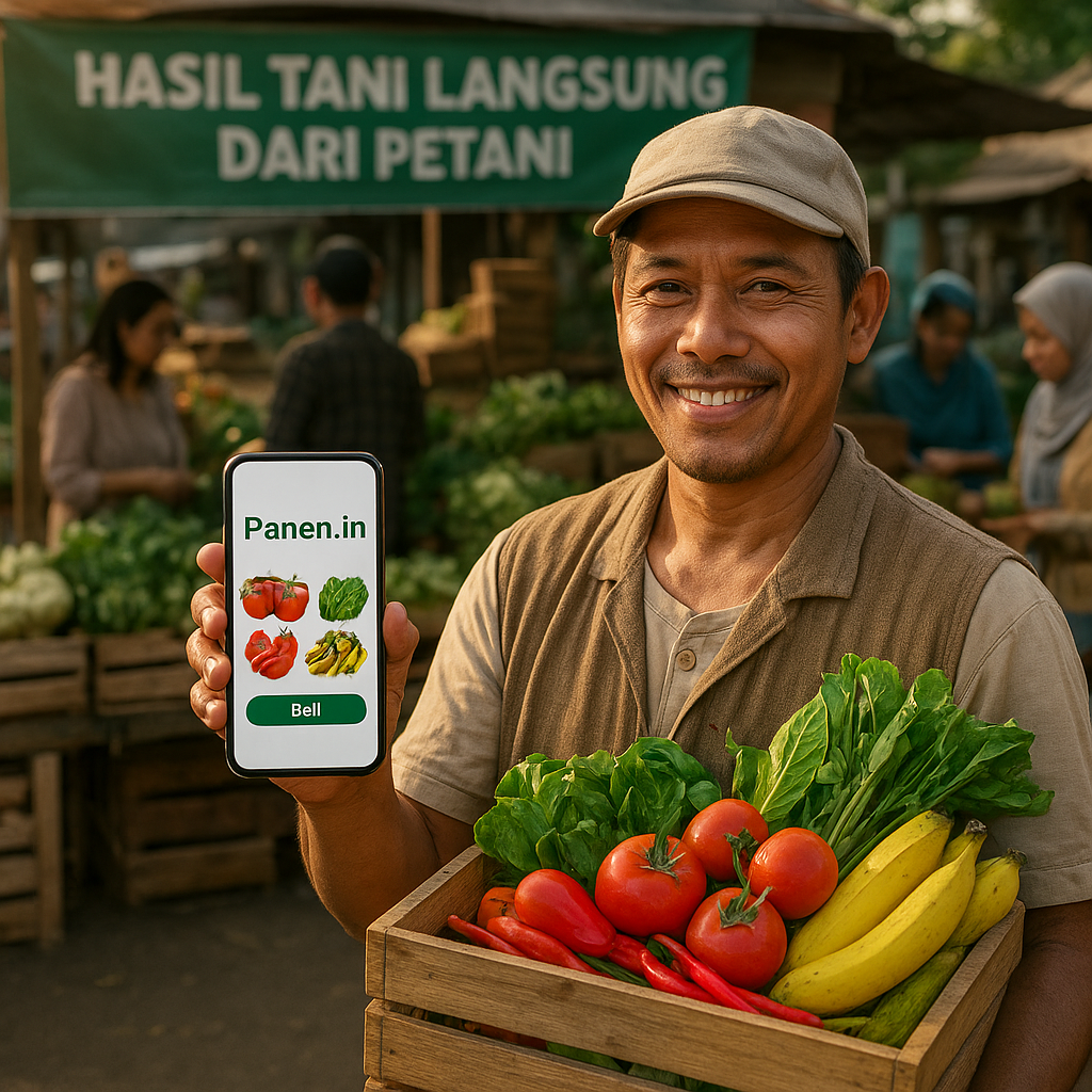 Aplikasi 'Panen.in' Permudah Pemasaran Hasil Tani Langsung dari Petani ke Konsumen, Tekan Food Loss
