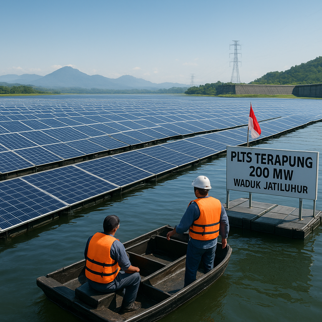 Panel Surya Terapung di Waduk Jatiluhur: Energi Bersih dan Irigasi Stabil