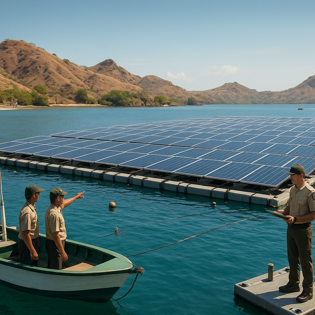Pulau Komodo Terapkan Sistem Tenaga Surya Terapung untuk Pasok Listrik Bersih bagi Konservasi dan Pariwisata