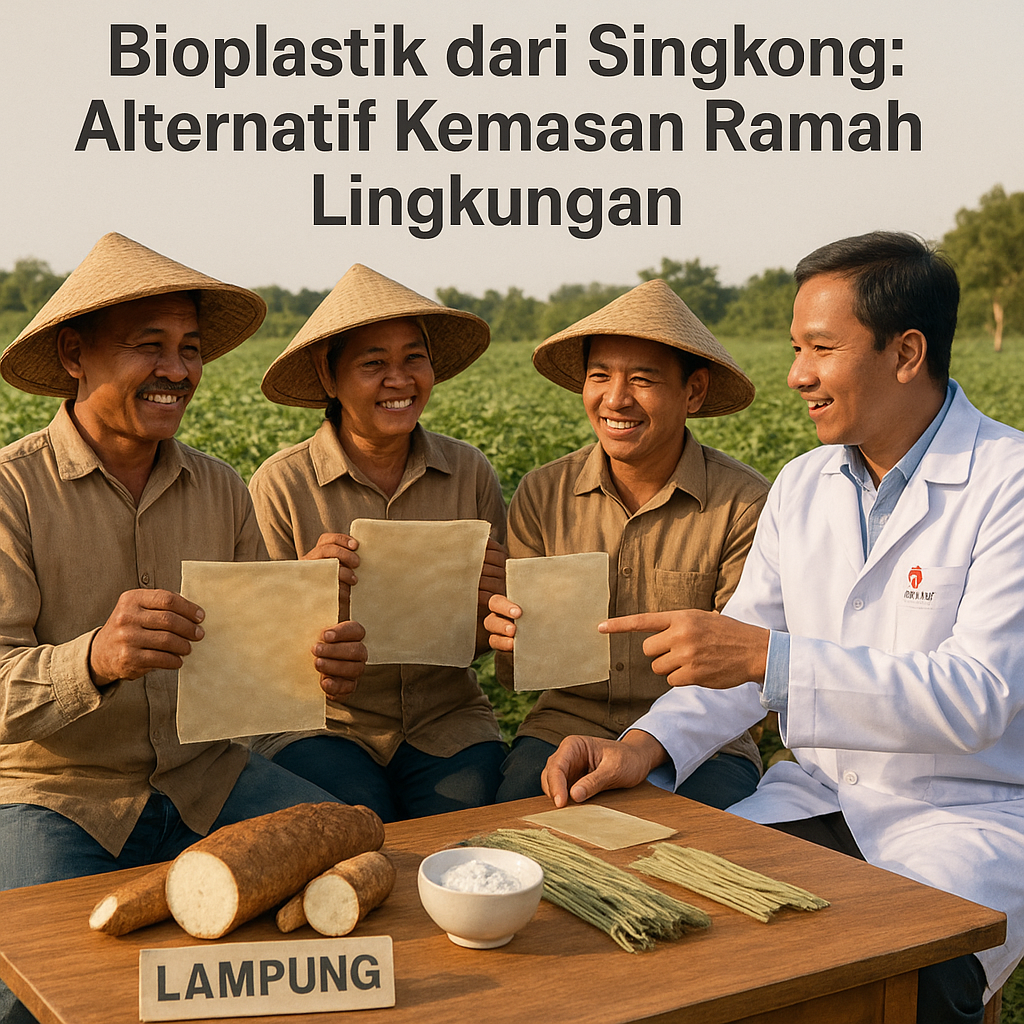 Bioplastik dari Singkong: Alternatif Kemasan Ramah Lingkungan Buatan Petani Lampung