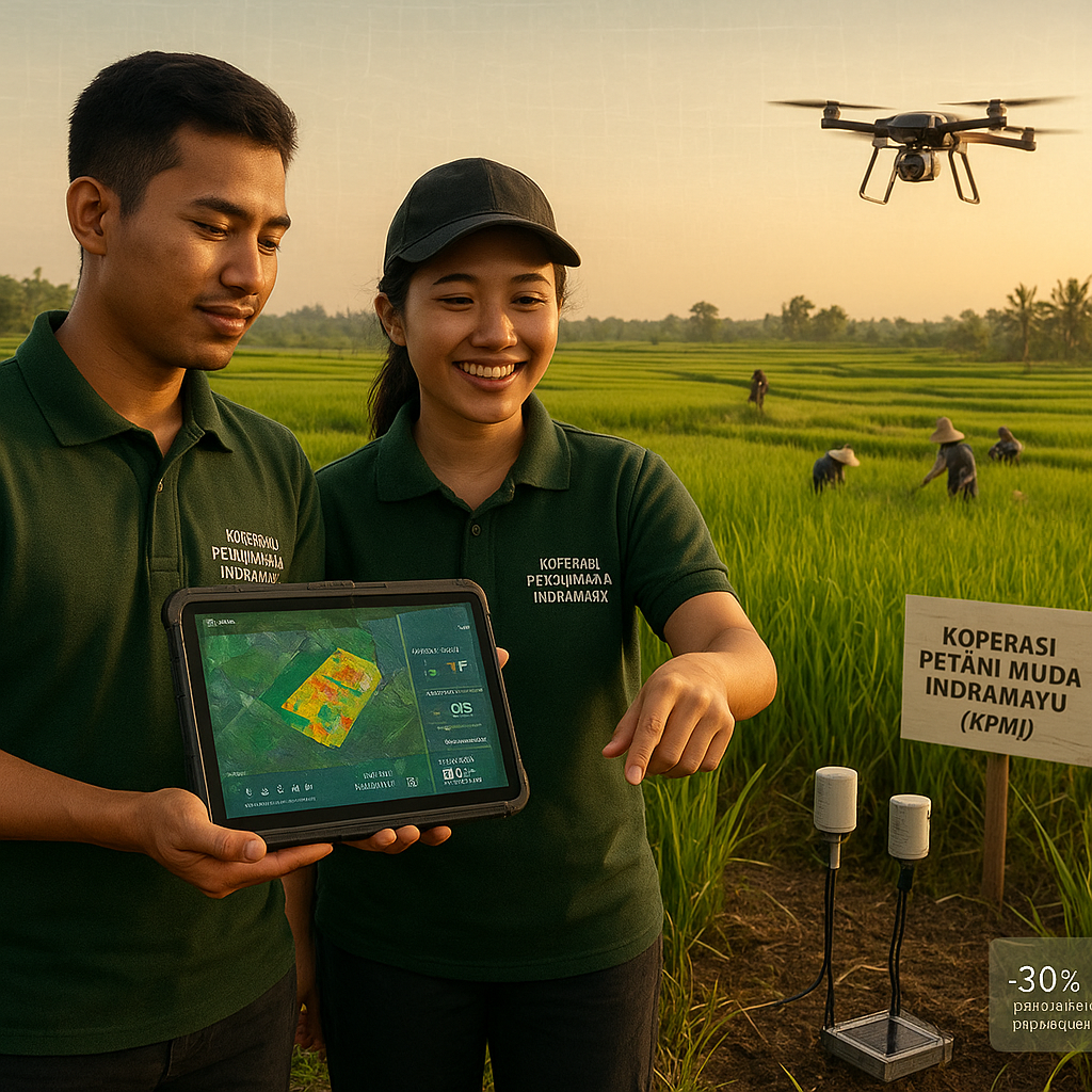 Koperasi Petani Milenial Indramayu: Pertanian Presisi dengan Sensor dan Satelit