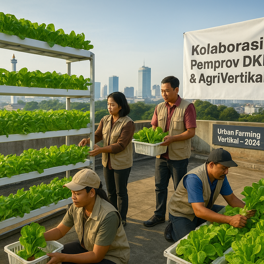 Urban Farming Vertikal di Jakarta: Solusi Ketahanan Pangan di Lahan Terbatas