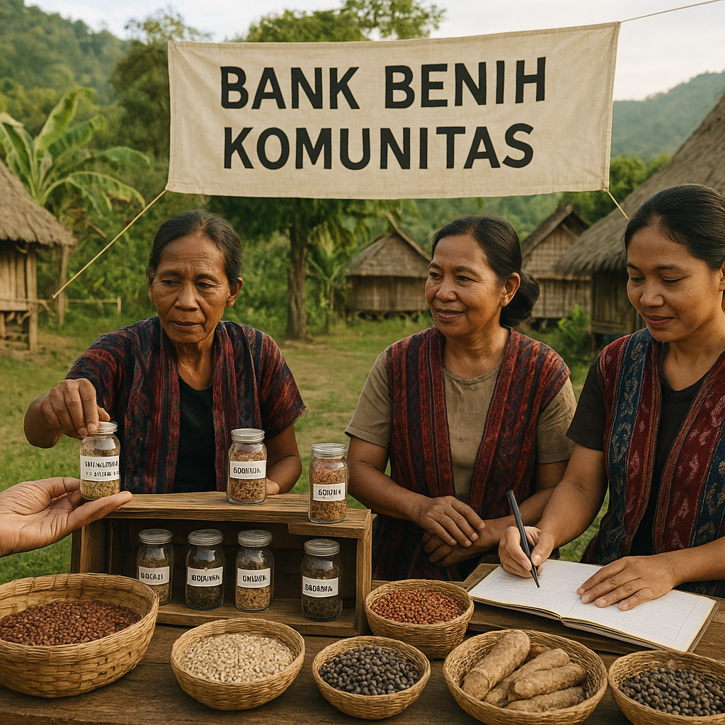Inisiatif 'Bank Benih Komunitas' di Flores Jaga Keanekaragaman Pangan Lokal Hadapi Perubahan Iklim