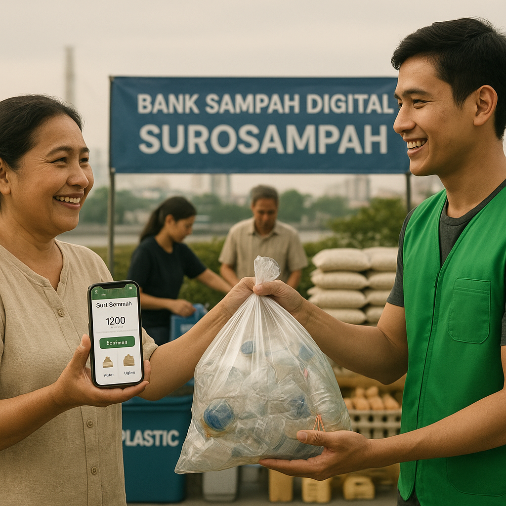 Bank Sampah Digital di Surabaya: Ubah Sampah Jadi Saldo dan Pangan