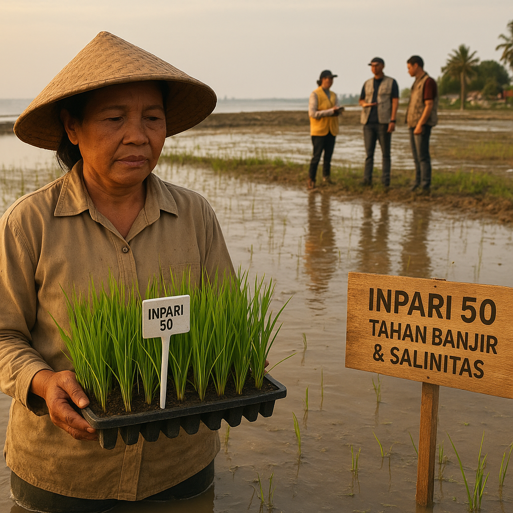 Bibit Padi Tahan Banjir dan Salinitas: Adaptasi Perubahan Iklim di Pantura