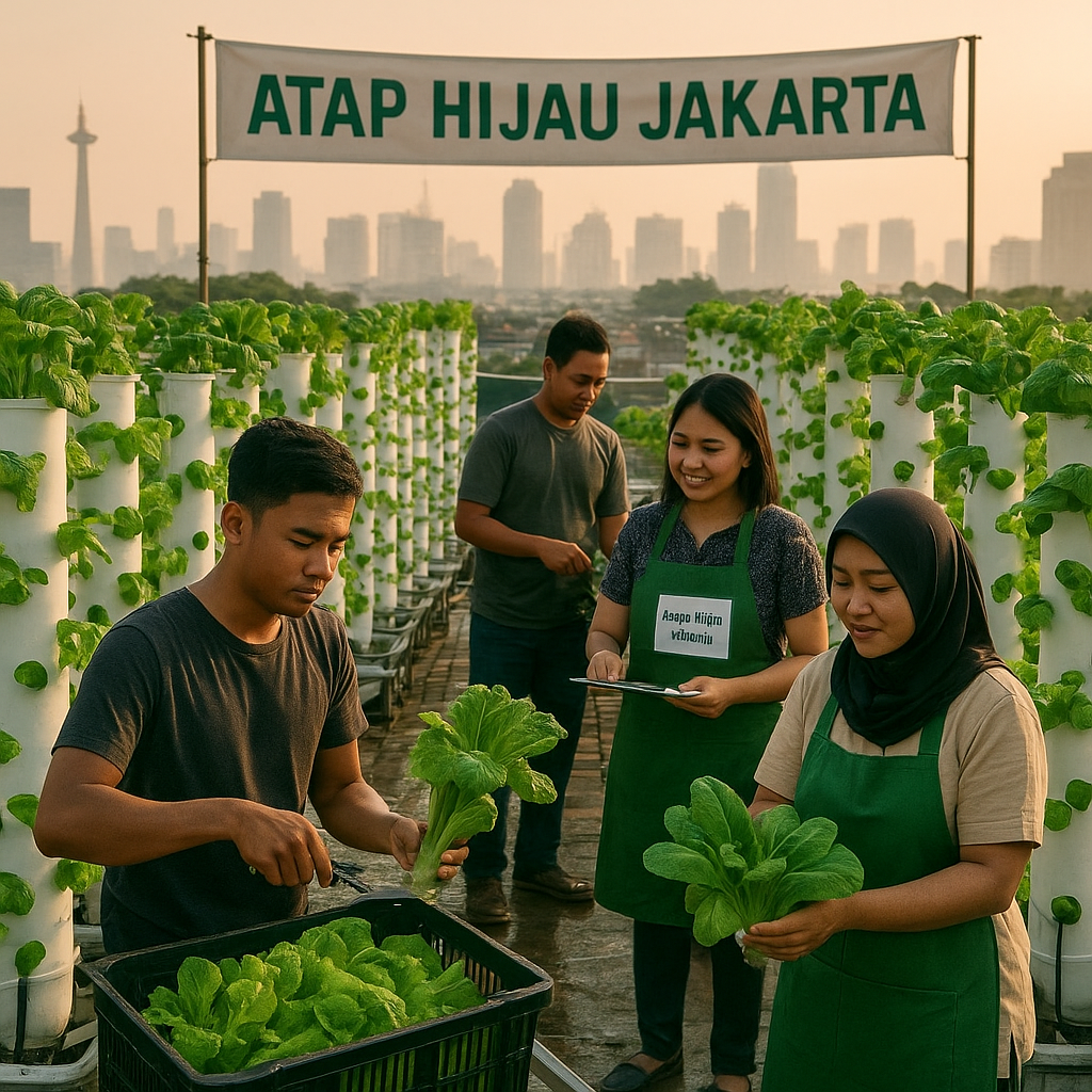 Hidroponik Vertikal di Atap Gedung: Solusi Pangan Perkotaan Jakarta