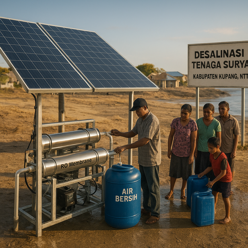 Desalinasi Tenaga Surya untuk Air Bersih di Pesisir NTT