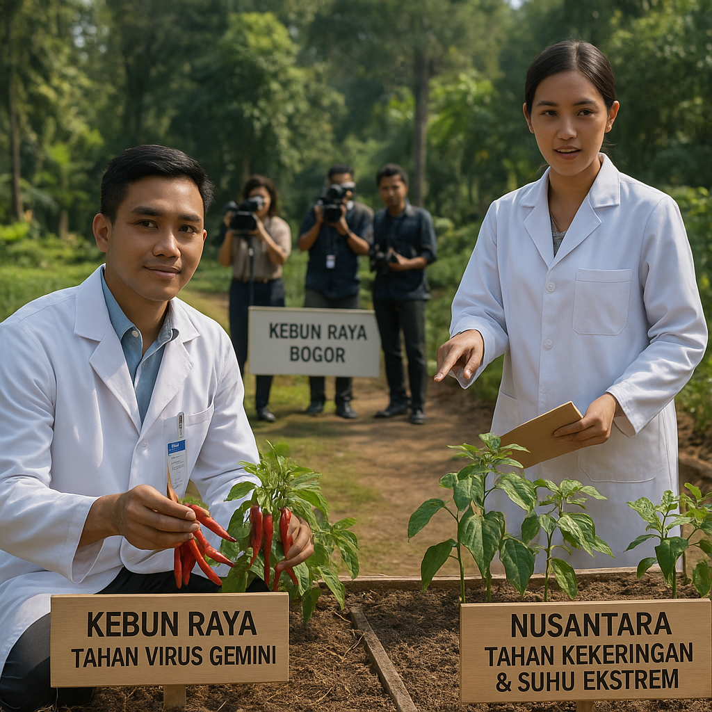 Kebun Raya Bogor Rilis Dua Varietas Cabai Unggul Tahan Virus dan Cekaman Iklim