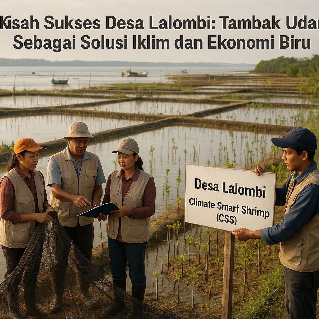 Kisah Sukses Desa Lalombi: Tambak Udang Sebagai Solusi Iklim dan Ekonomi Biru