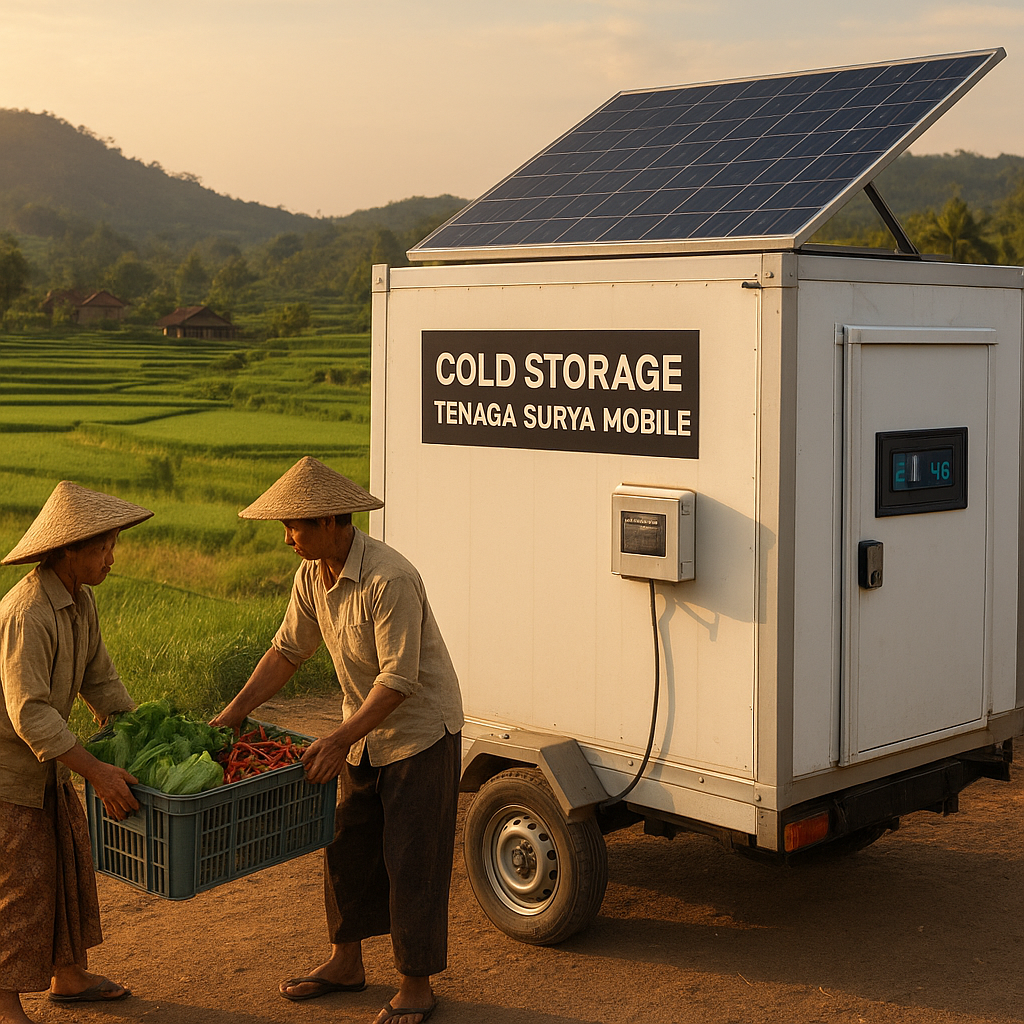 Teknologi Cold Storage Tenaga Surya Mobile Dongkrak Harga Jual Hasil Pertanian di Daerah Terpencil