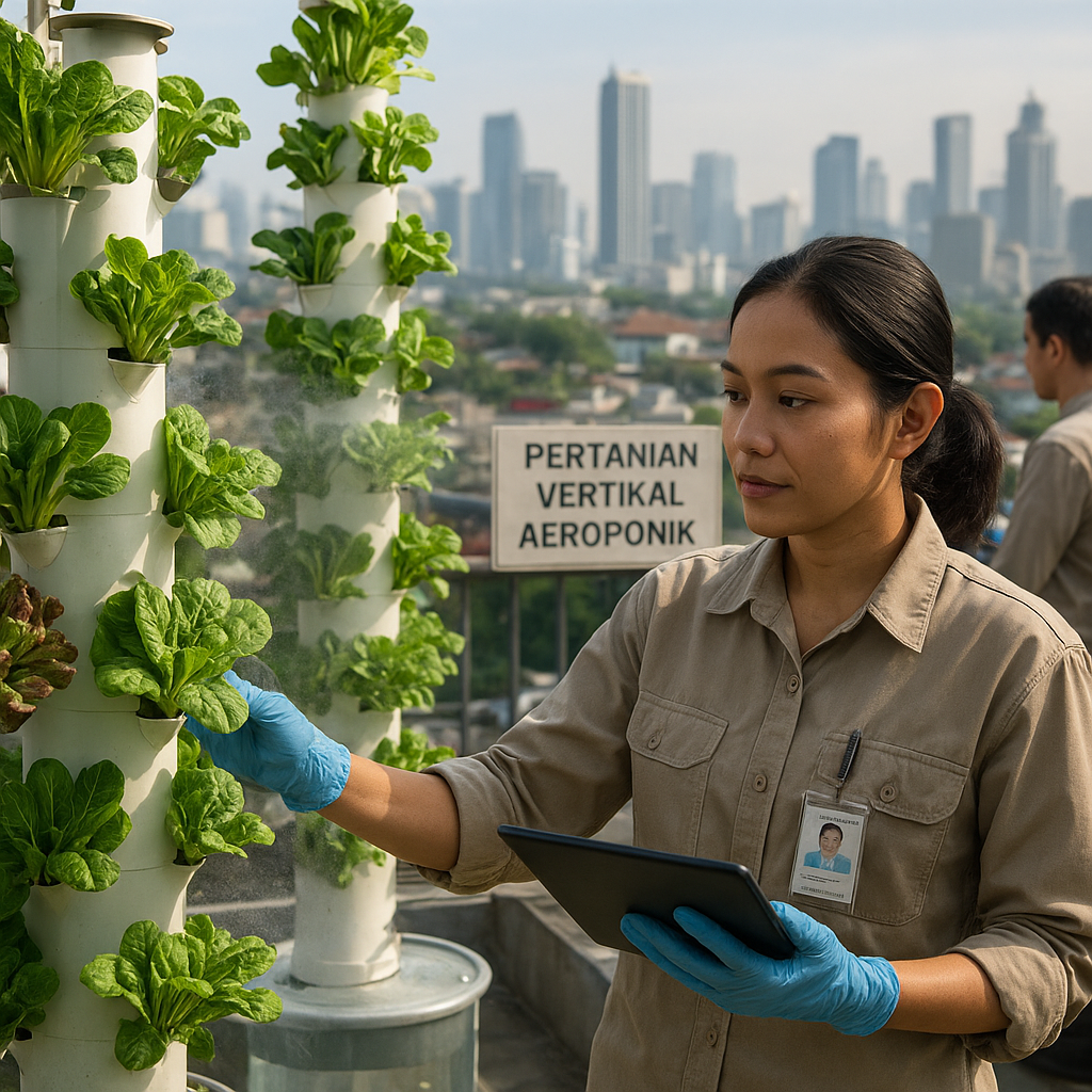 Vertical Farming dengan Teknologi Aeroponik Tingkatkan Hasil Sayur di Lahan Terbatas Perkotaan