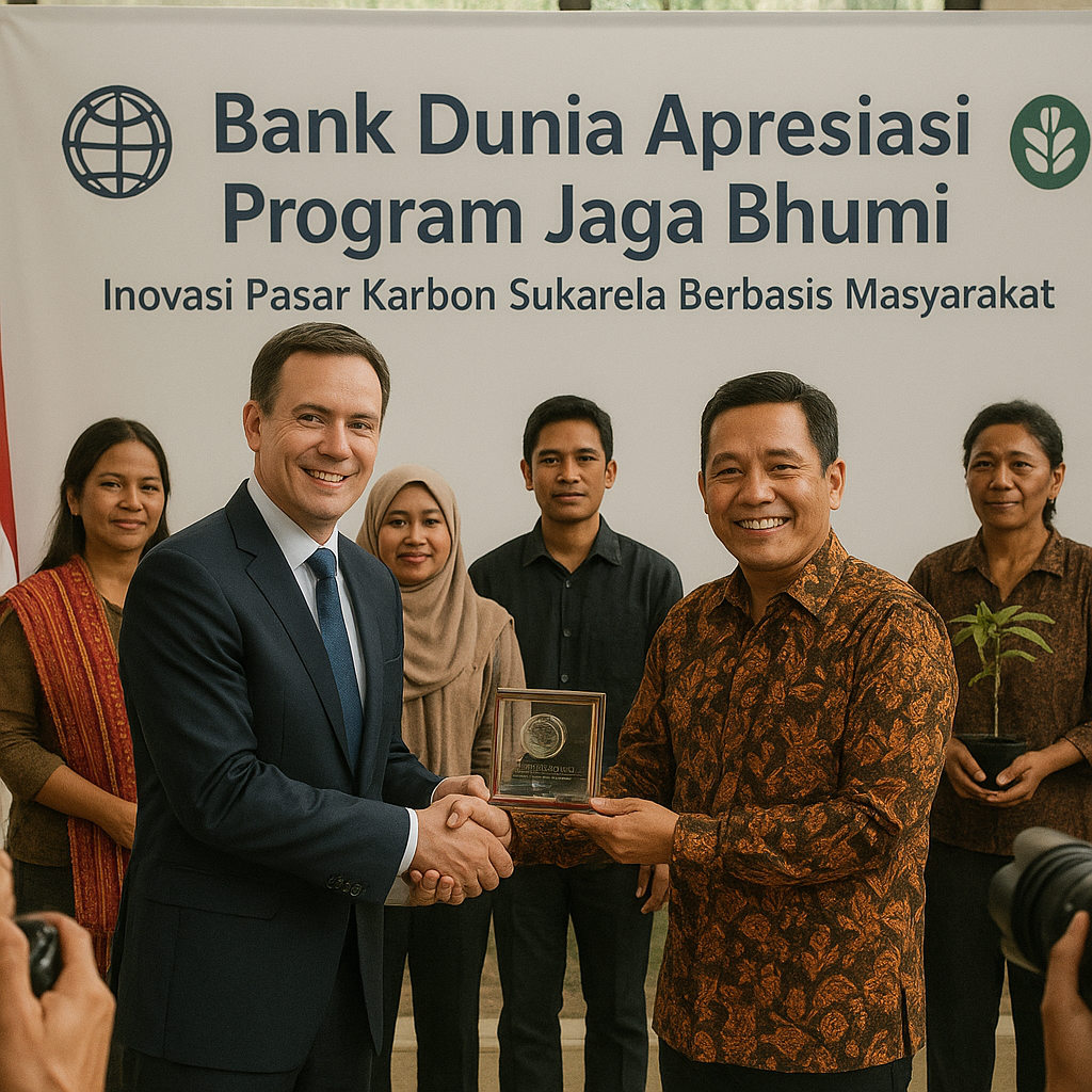 Bank Dunia Apresiasi Program Jaga Bhumi, Inovasi Pasar Karbon Sukarela Berbasis Masyarakat