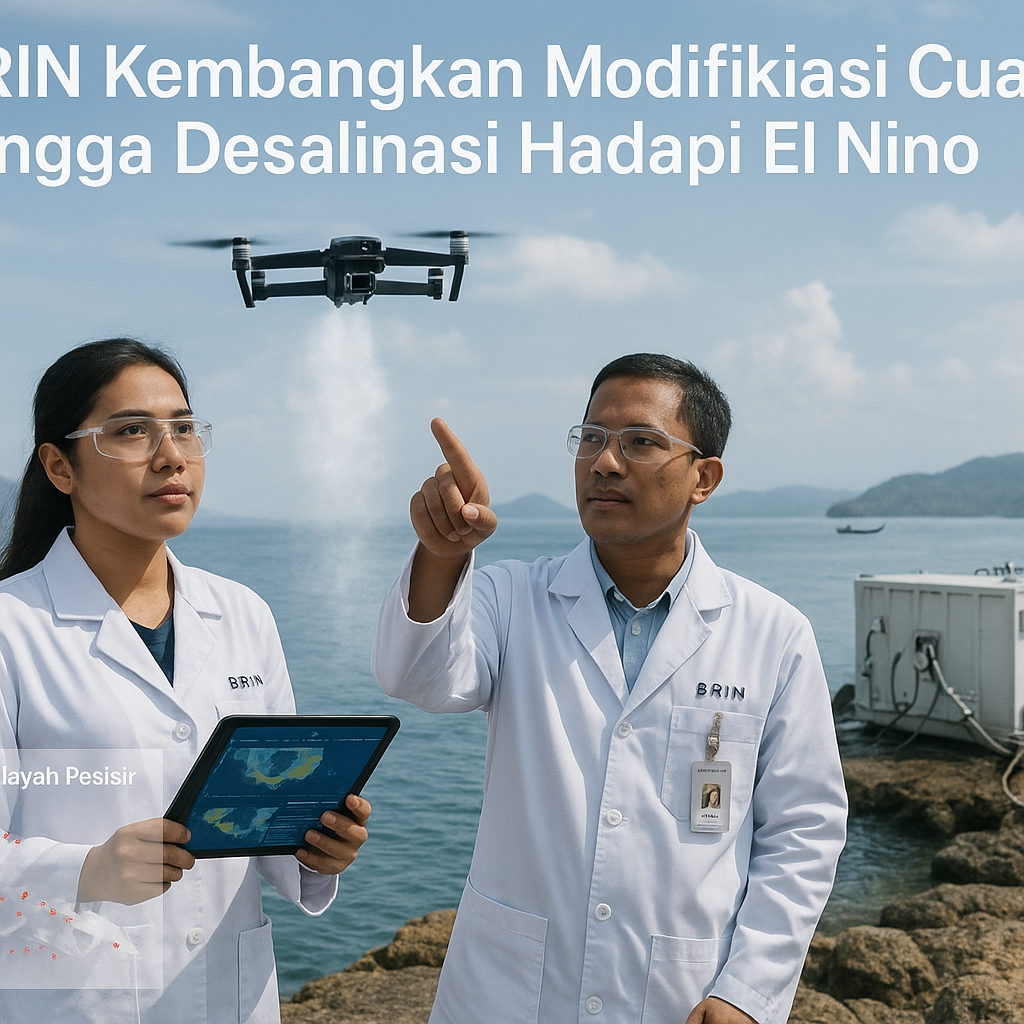 BRIN Kembangkan Modifikasi Cuaca Hingga Desalinasi Hadapi El Nino