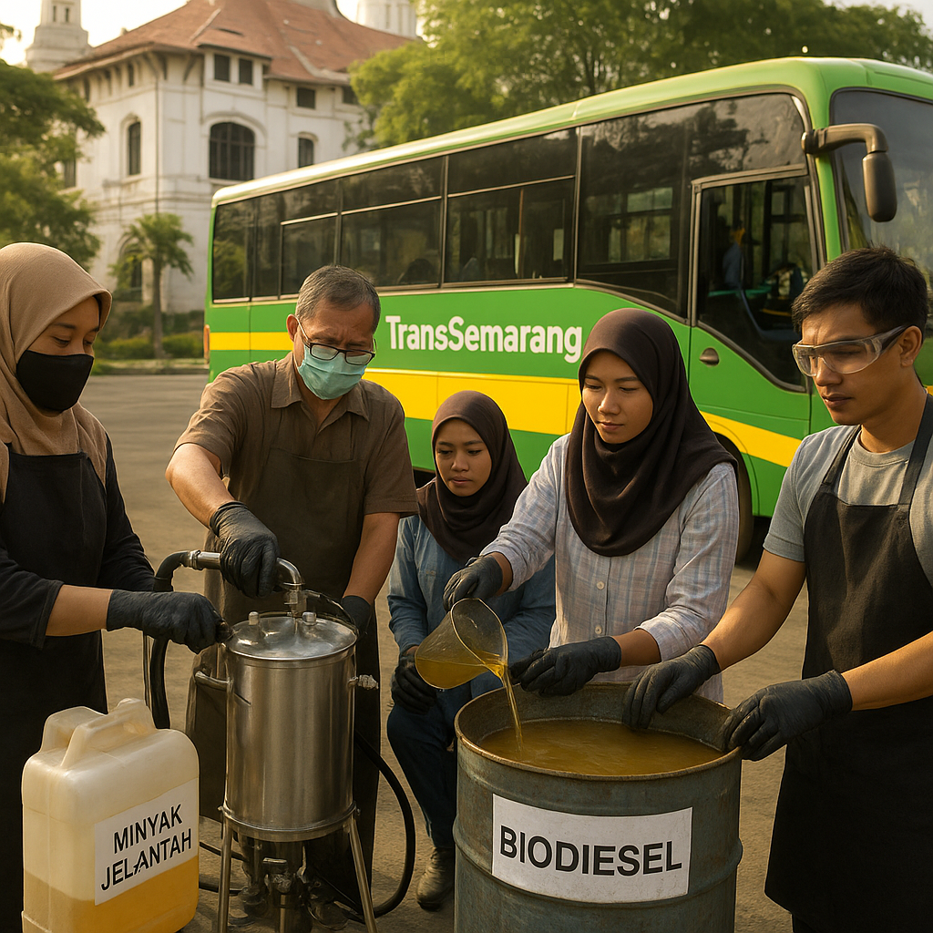 Komunitas di Semarang Olah Minyak Jelantah Jadi Biodiesel untuk Angkutan Umum