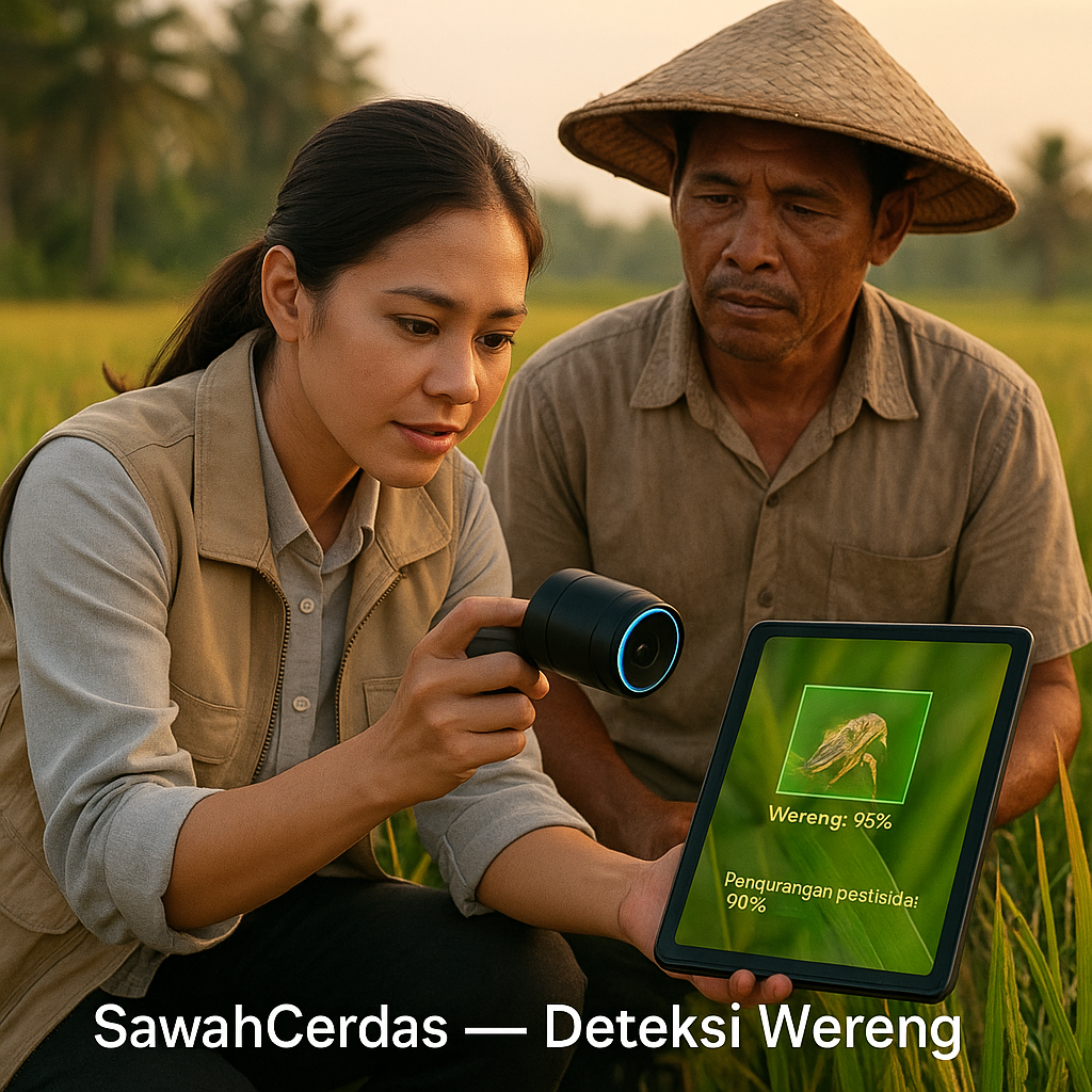 Lensa Berbasis Kecerdasan Buatan untuk Deteksi Dini Hama Wereng pada Padi