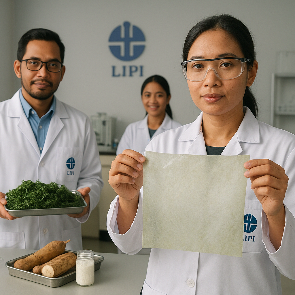 LIPI Kembangkan Bioplastik dari Limbah Rumput Laut dan Singkong
