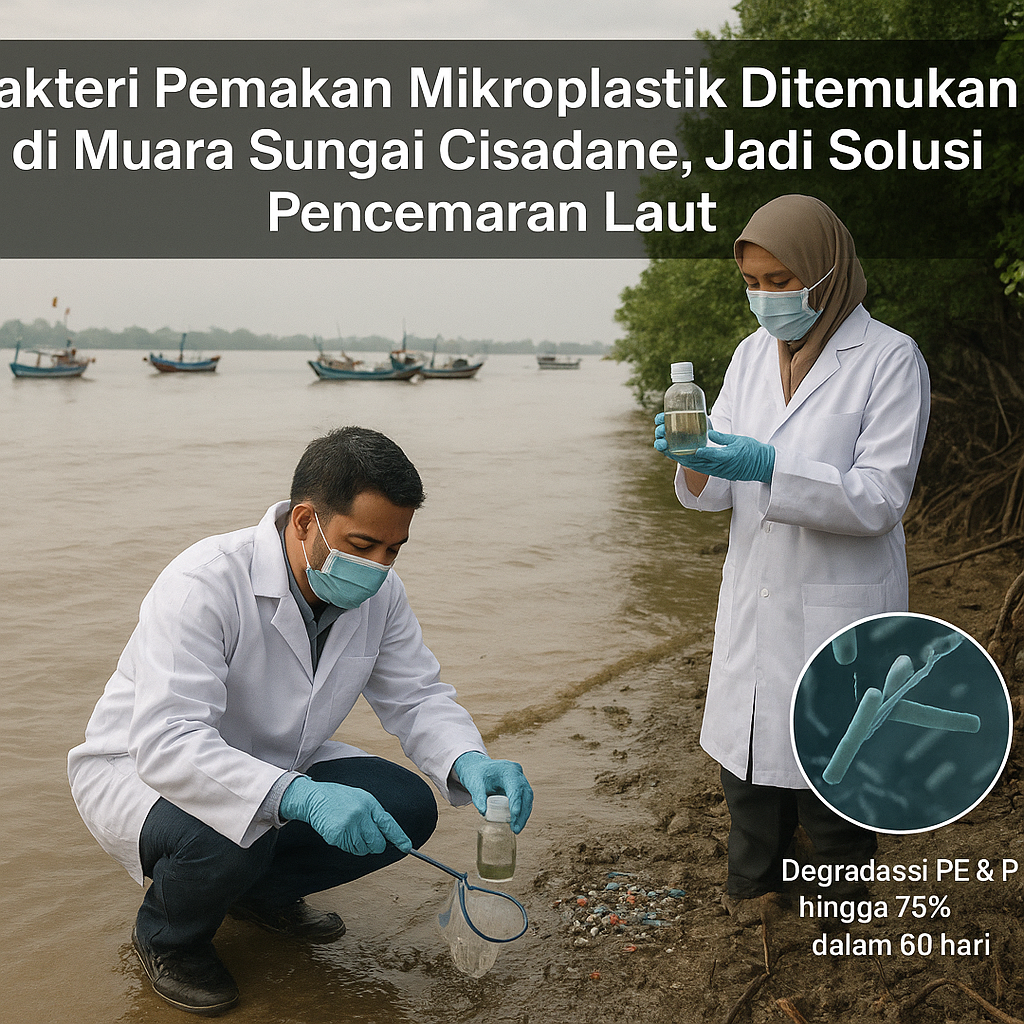  Bakteri Pemakan Mikroplastik Ditemukan di Muara Sungai Cisadane, Jadi Solusi Pencemaran Laut