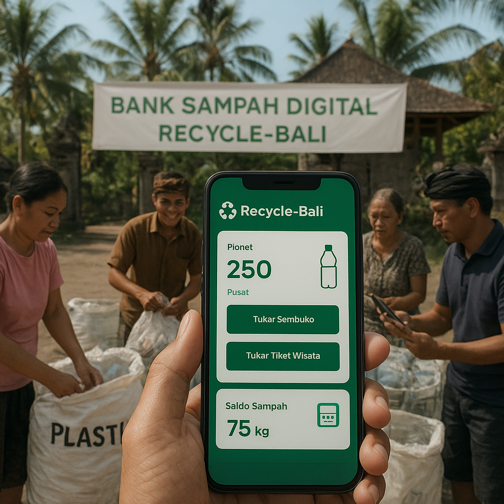 Bank Sampah Digital Berbasis Aplikasi Dorong Ekonomi Sirkular di Bali