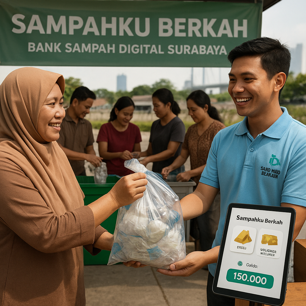 Aplikasi 'Sampahku Berkah' Ubah Limbah Rumah Tangga Jadi Emas dan Voucher
