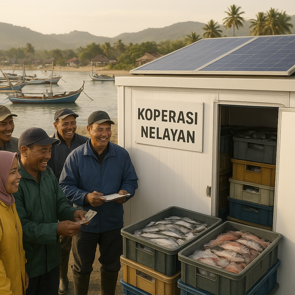 Koperasi nelayan di Lombok manfaatkan teknologi cold storage bertenaga surya untuk naikkan harga jual ikan