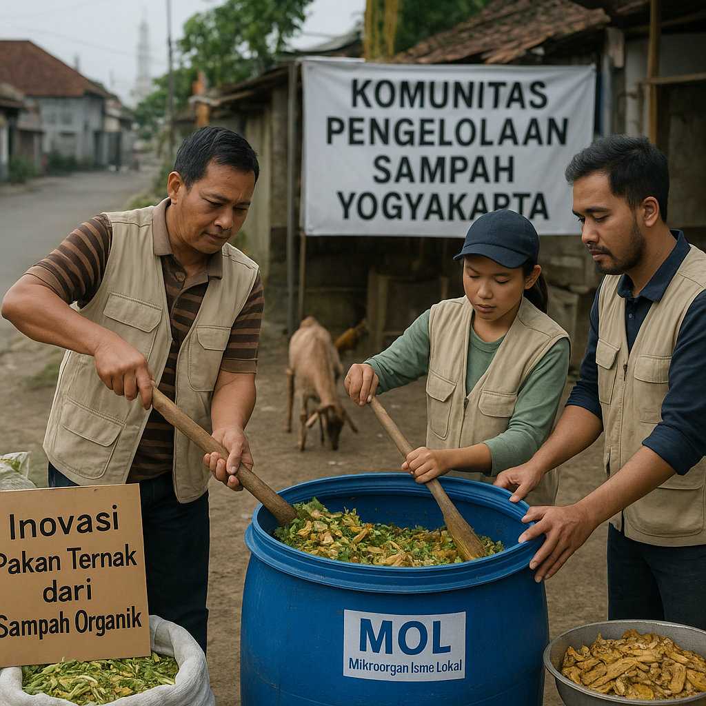 Inovasi Pengelolaan Sampah Organik Menjadi Pakan Ternak oleh Komunitas di Yogyakarta