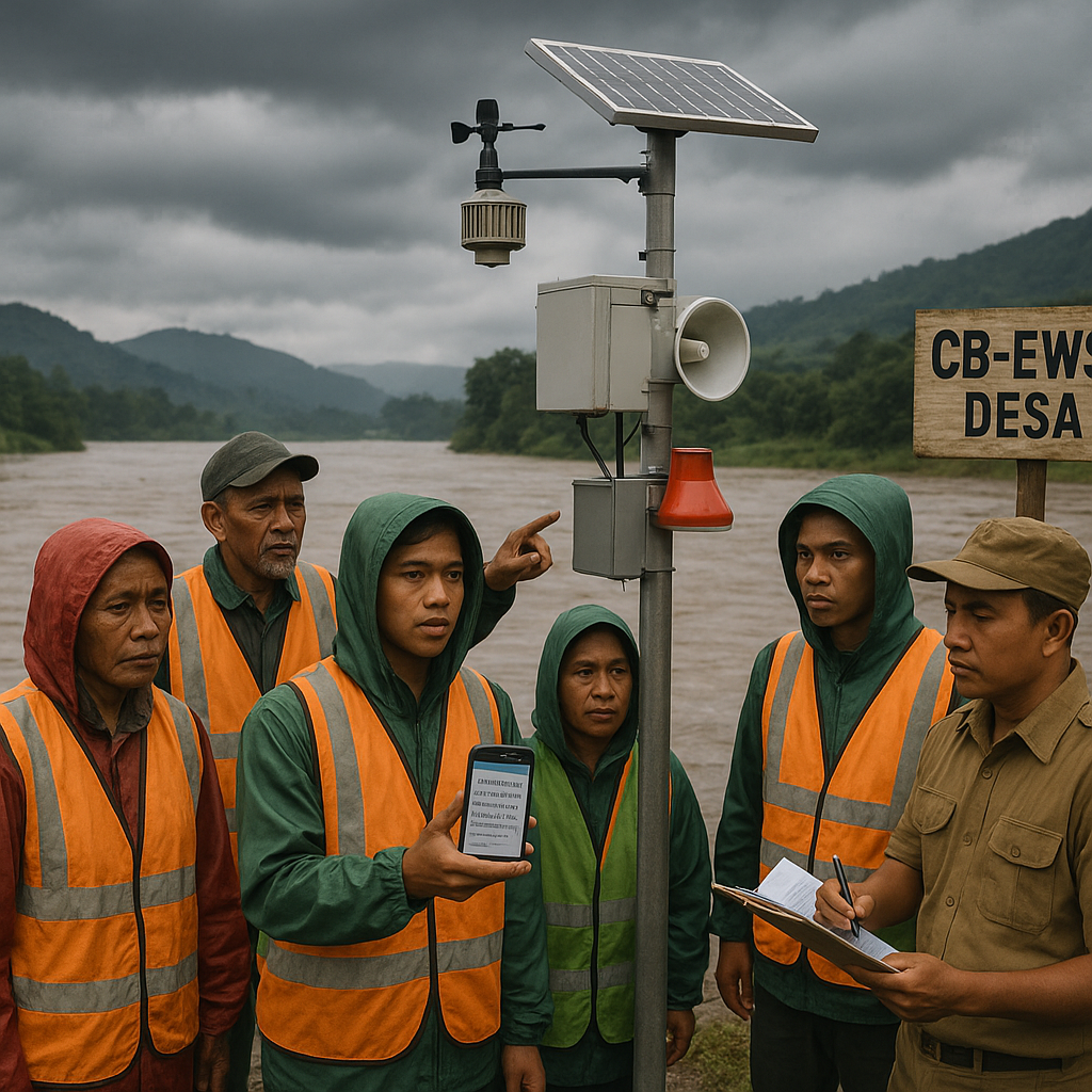 Implementasi Sistem Early Warning Berbasis Komunitas untuk Antisipasi Banjir Bandang di Daerah Aliran Sungai