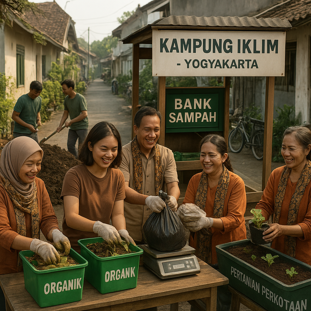 Kampung Iklim di Yogyakarta Berhasil Kurangi Sampah dan Hasilkan Kompos untuk Pertanian Perkotaan