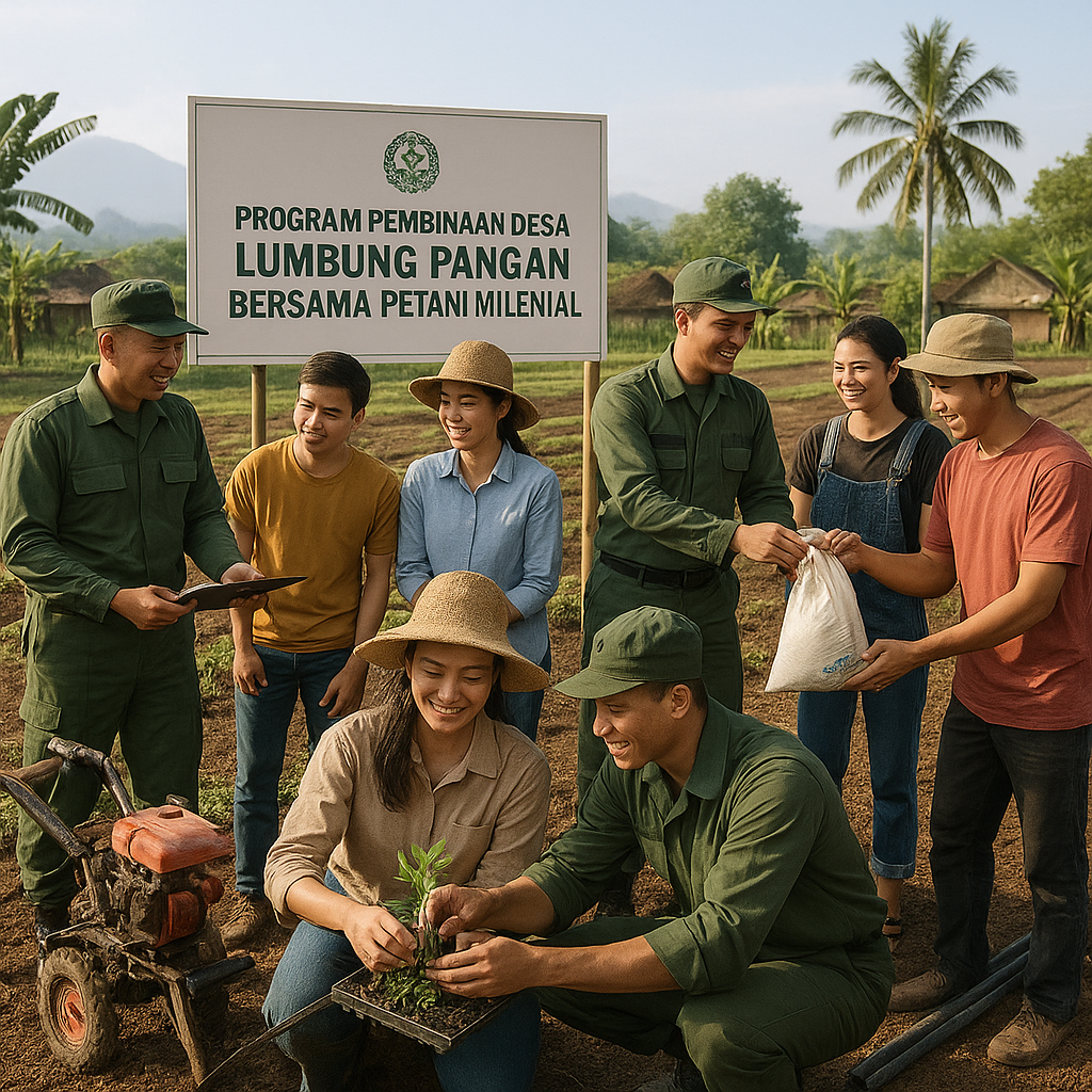 TNI AD Dukung Ketahanan Pangan Melalui Pendampingan Petani Milenial