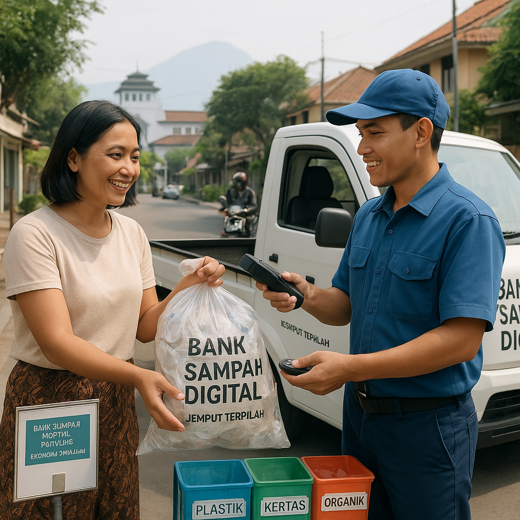 Bank Sampah Digital, Solusi Kelola Sampah dan Tambah Penghasilan di Bandung