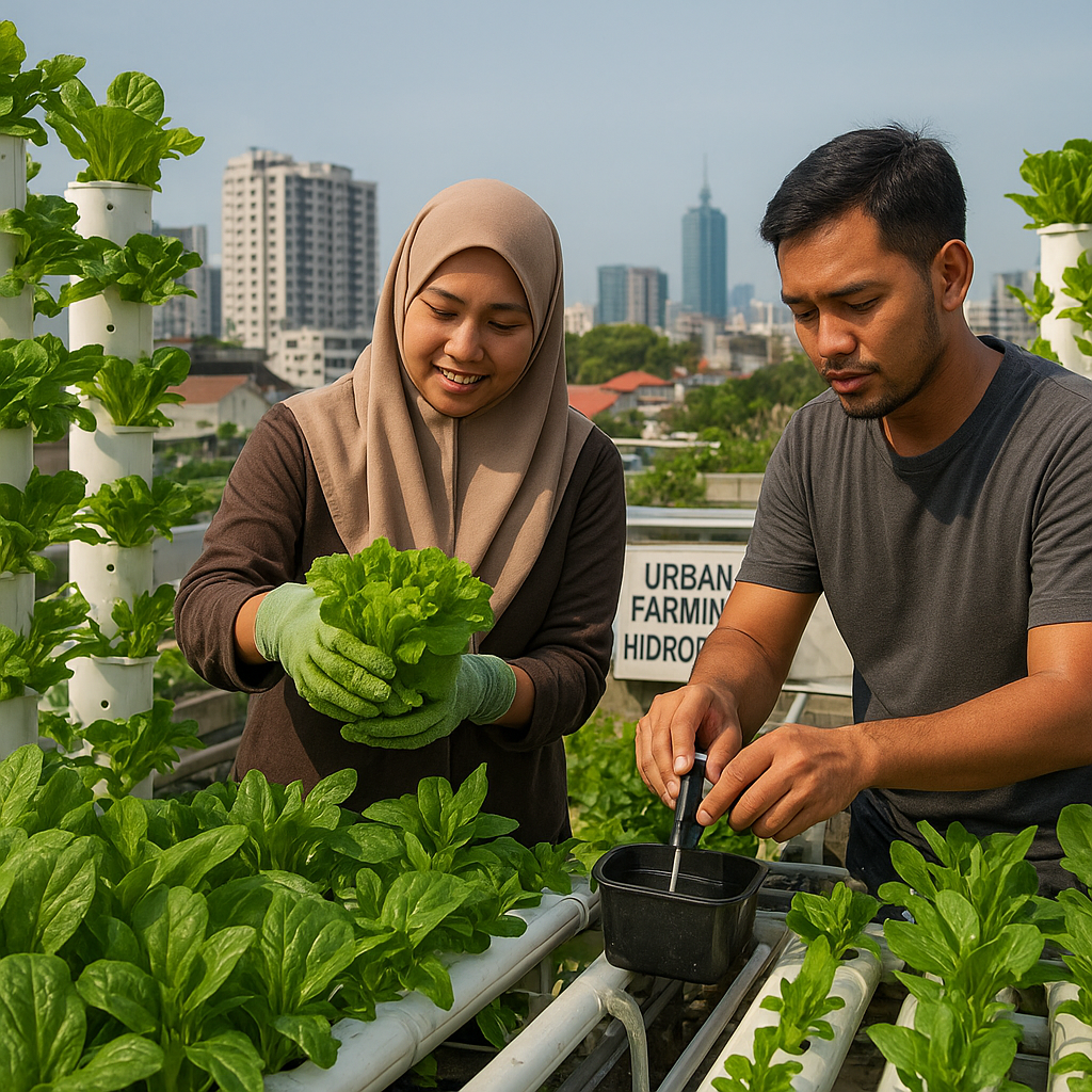 Urban Farming Hidroponik: Berkebun Sayur di Lahan Sempit Jakarta