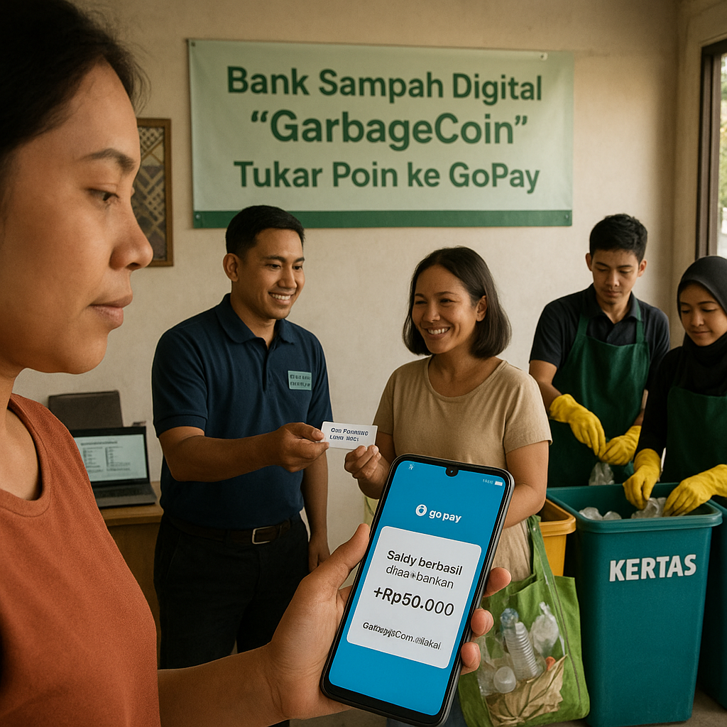 Bank Sampah Digital 'GarbageCoin' di Yogyakarta Bisa Ditukar Saldo GoPay