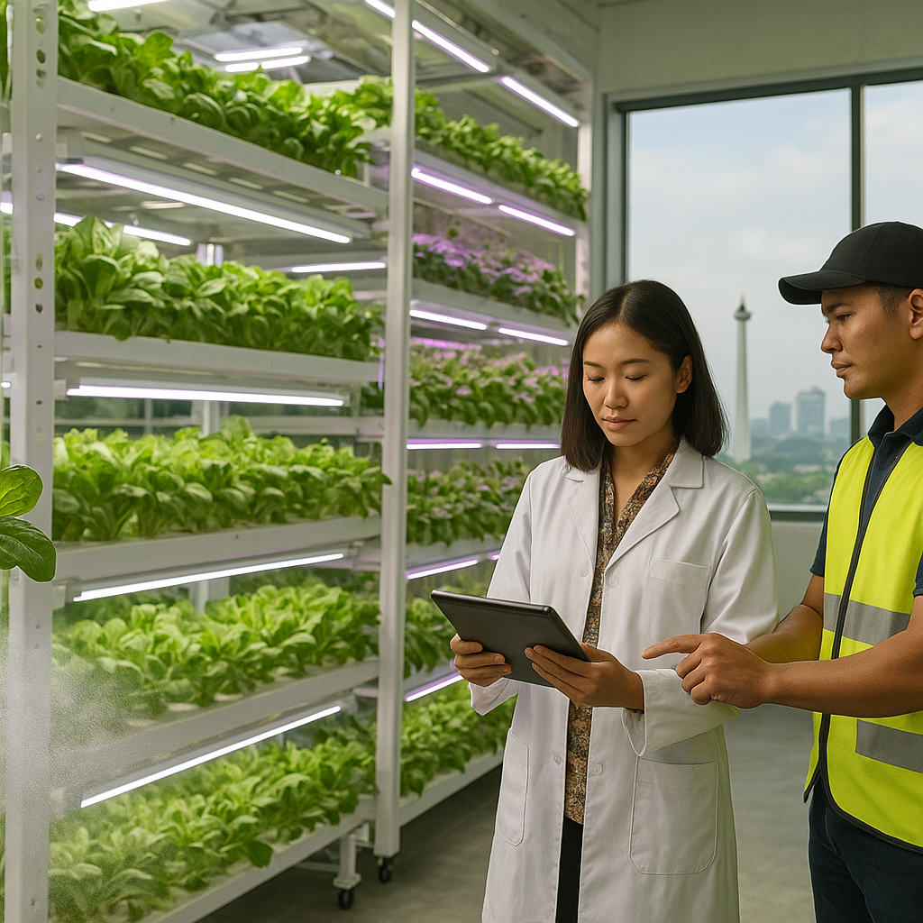 Vertical Farming dengan Teknologi Aeroponik Dorong Ketahanan Pangan Perkotaan