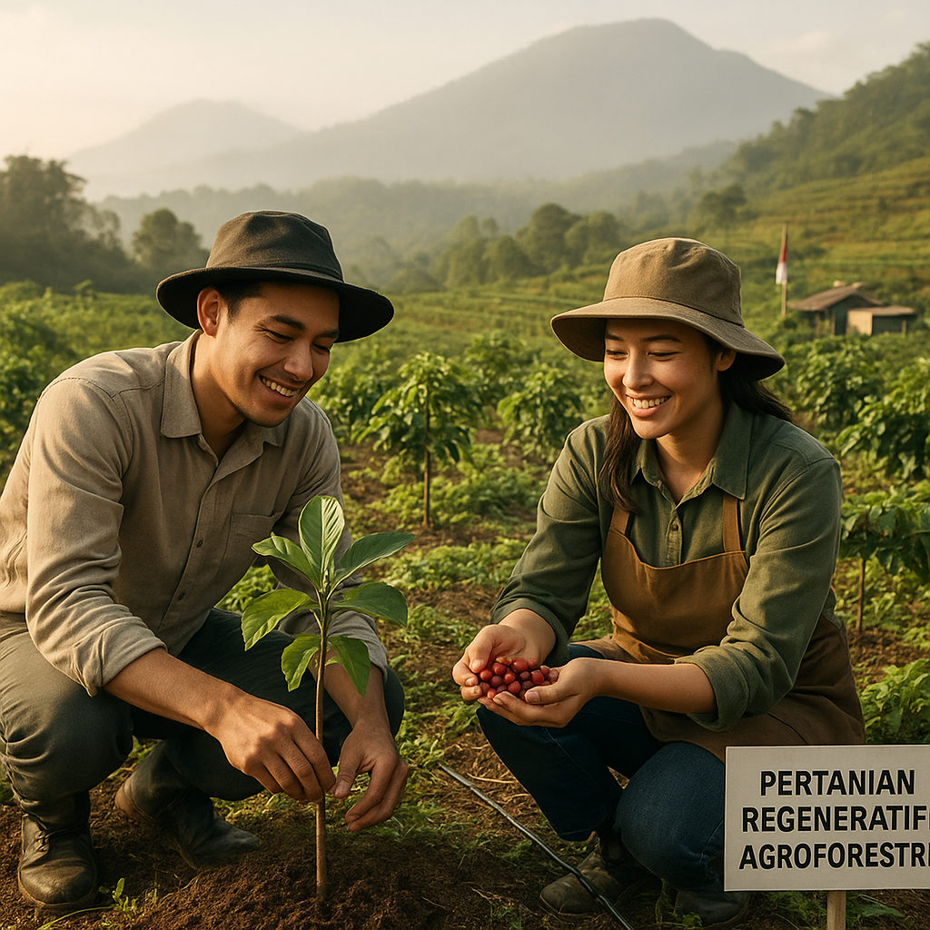 Petani Milenial Sukabumi Kembangkan Pertanian Regeneratif dengan Sistem Agroforestri