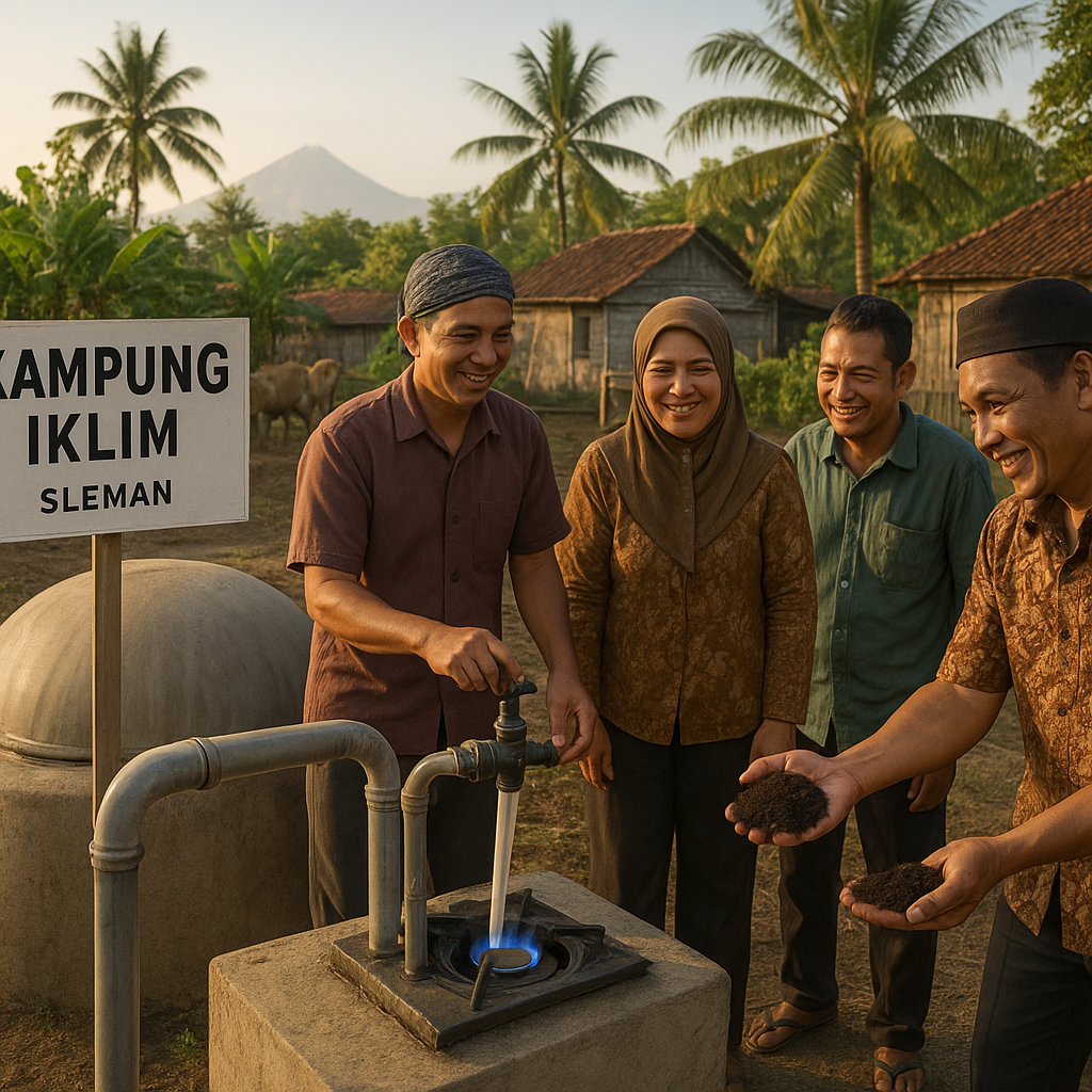 Kampung Iklim di Yogyakarta Ubah Limbah Ternak Jadi Biogas dan Pupuk Organik