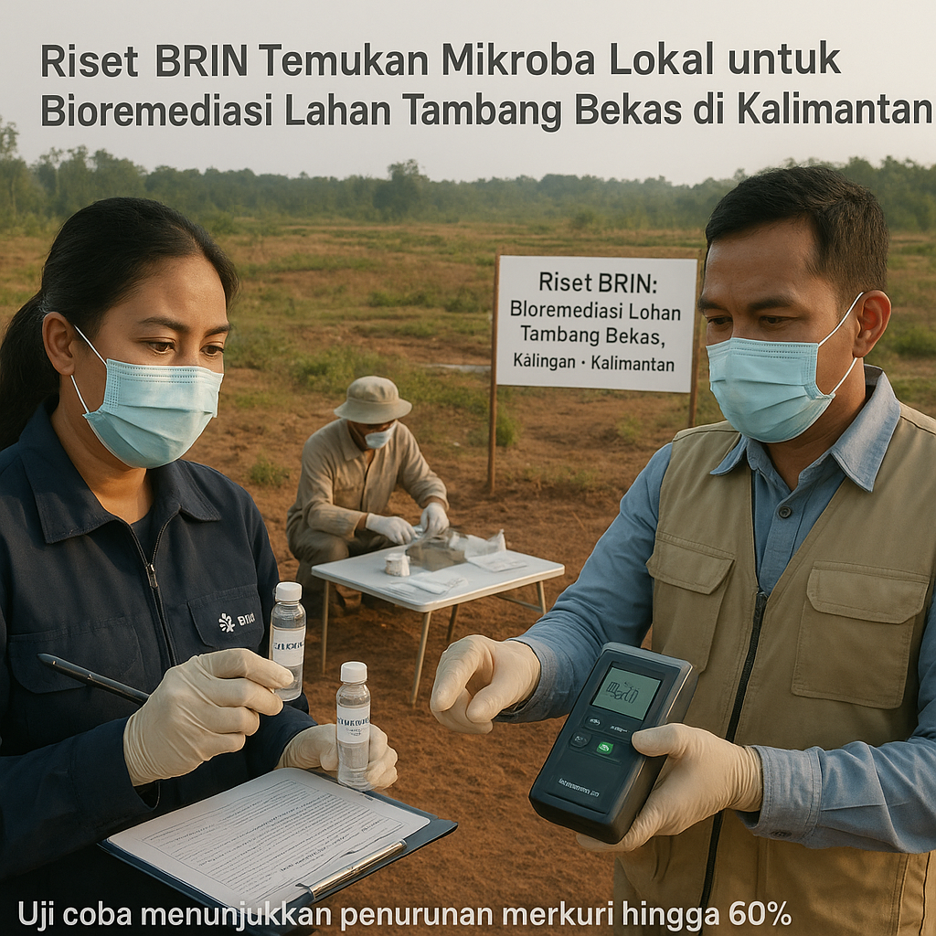 Riset BRIN Temukan Mikroba Lokal untuk Bioremediasi Lahan Tambang Bekas di Kalimantan