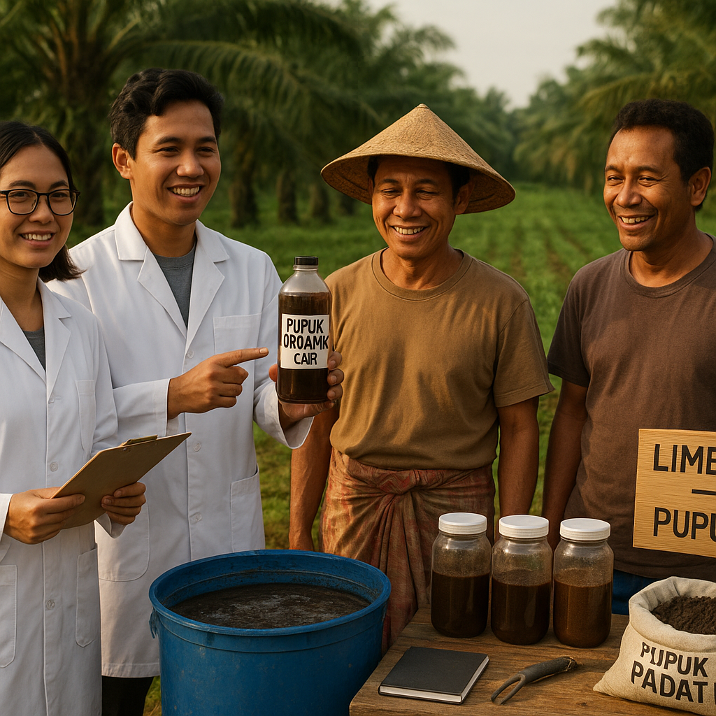 Limbah Sawit Disulap Jadi Pupuk Organik Tingkatkan Produktivitas Lahan