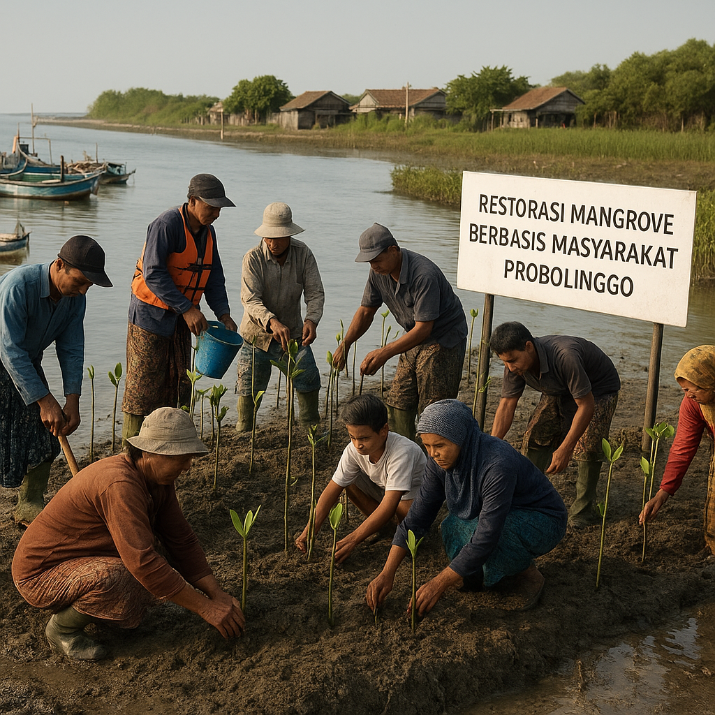 Restorasi Mangrove Berbasis Masyarakat di Probolinggo Cegah Abrasi