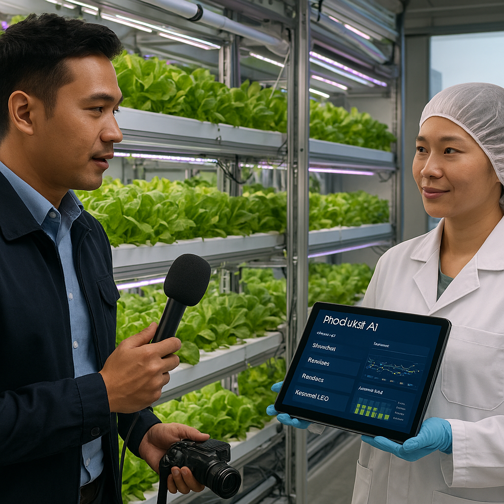 Vertical Farming dengan LED dan AI Tingkatkan Produksi Sayuran di Lahan Terbatas Singapura