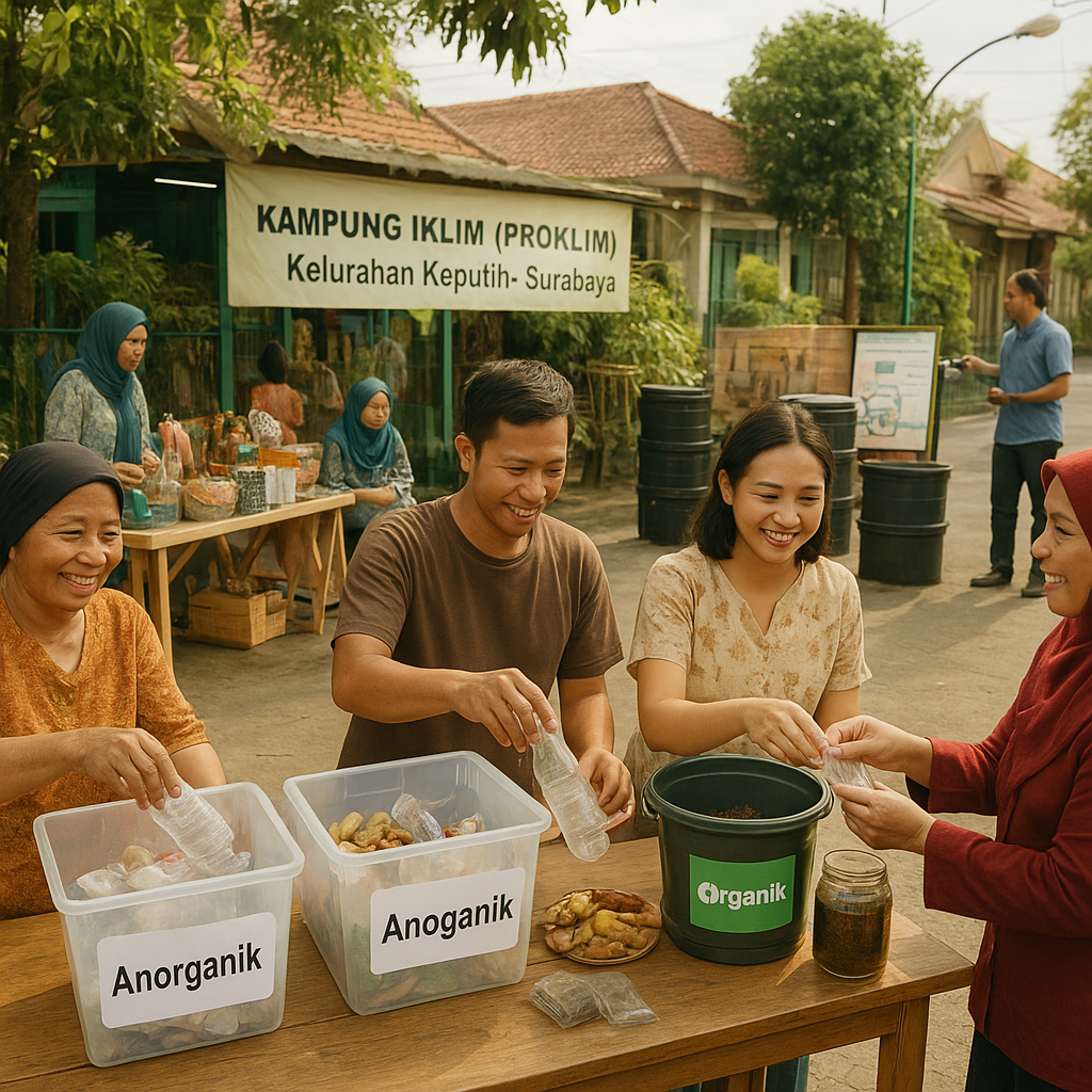 Kampung Iklim (Proklim) di Surabaya Kurangi Sampah dan Ciptakan Ekonomi Sirkuler Warga