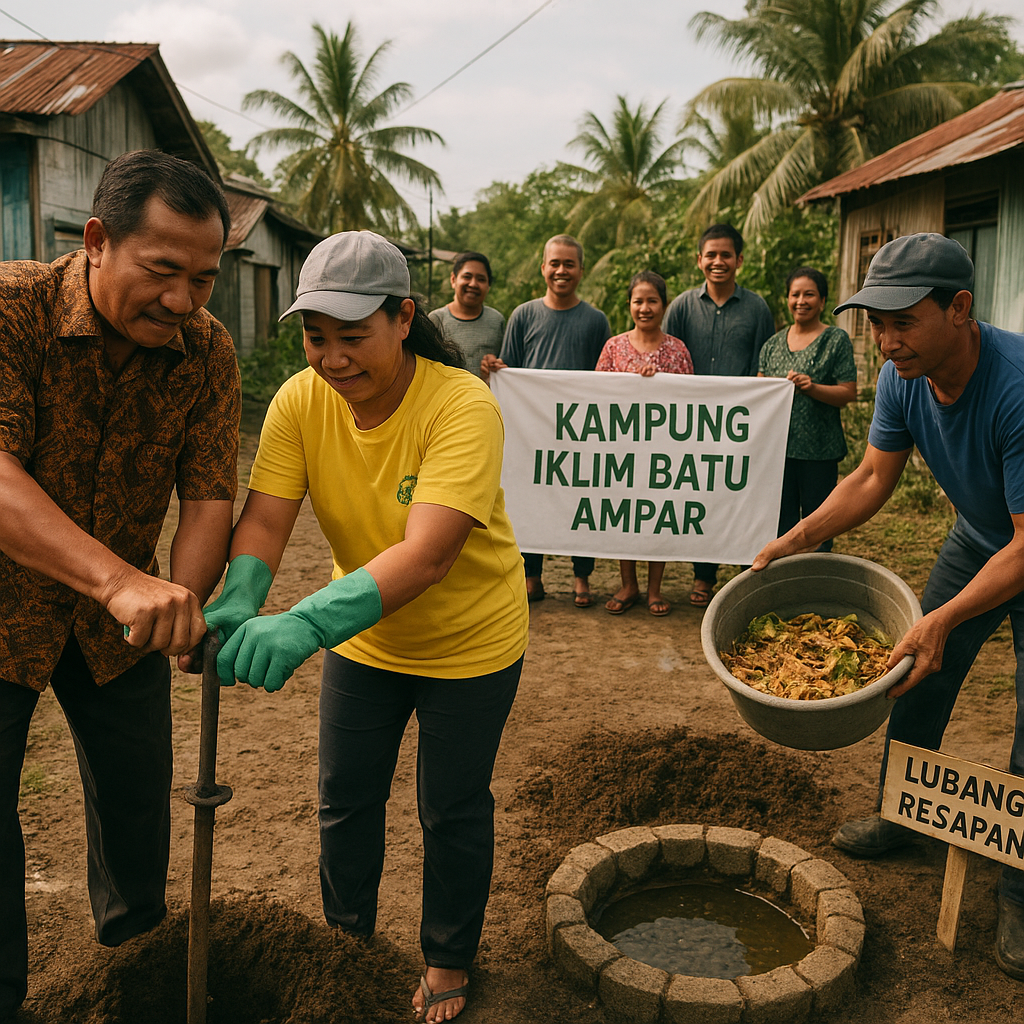 Kampung Iklim di Balikpapan Manfaatkan Biopori dan Lubang Resapan Atasi Banjir & Kekeringan