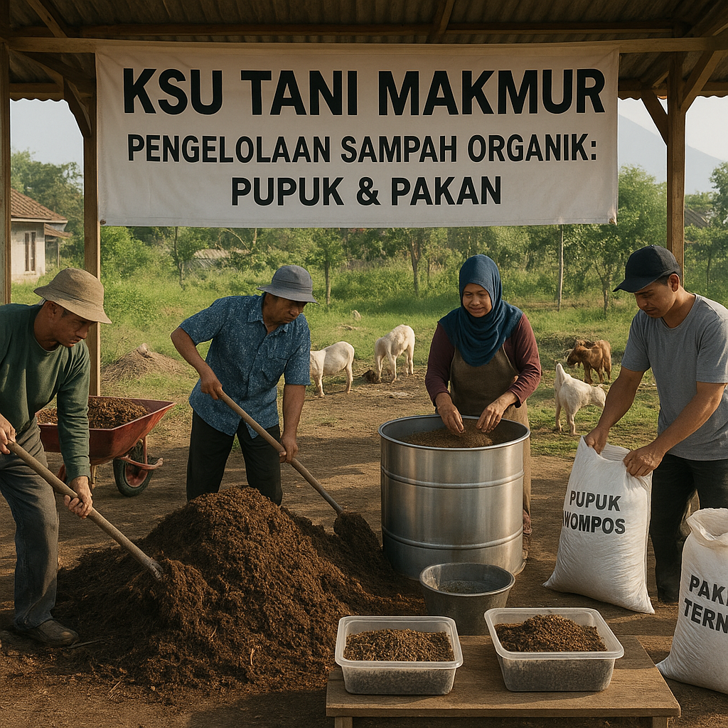 Koperasi di Sleman Kelola Sampah Organik Jadi Pupuk dan Pakan Ternak, Tingkatkan Perekonomian