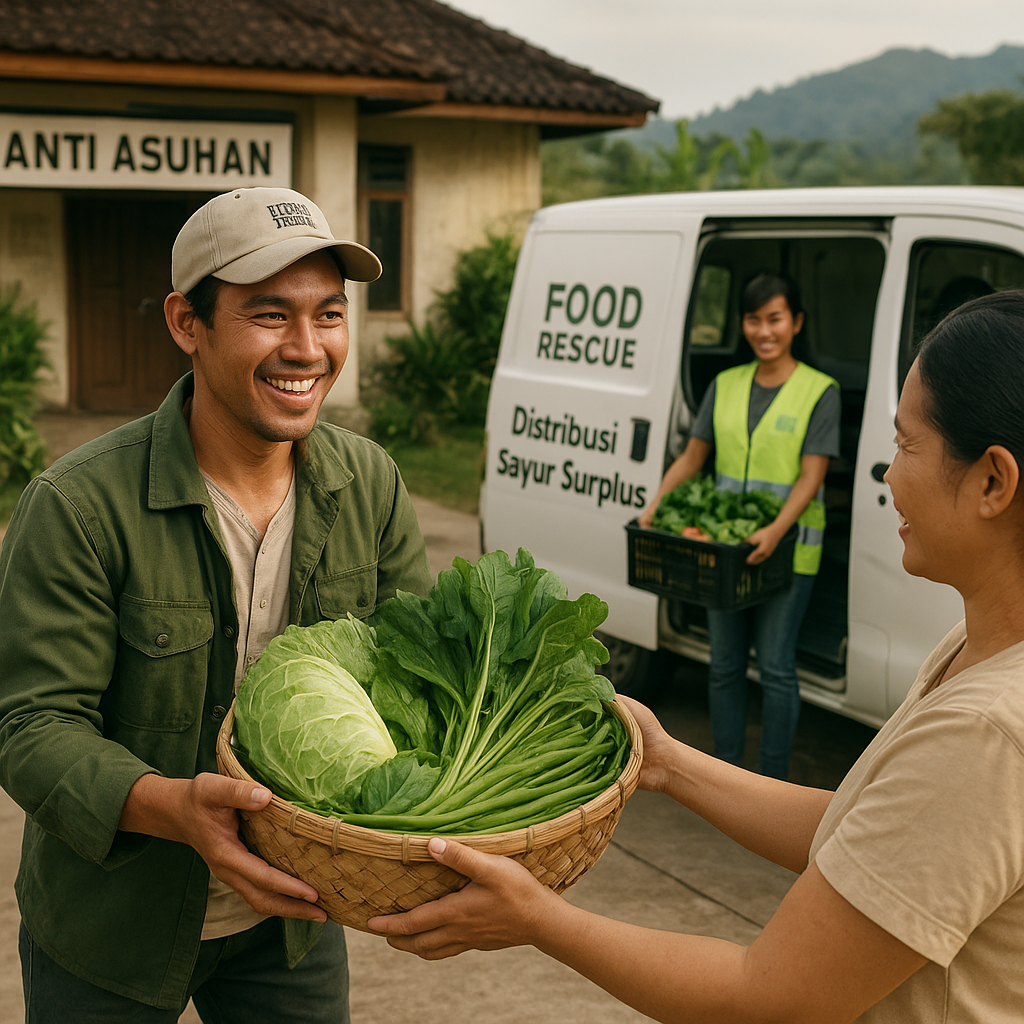 Petani Milenial Ciptakan Layanan 'Food Rescue' untuk Distribusi Sayur Surplus ke Panti Asuhan