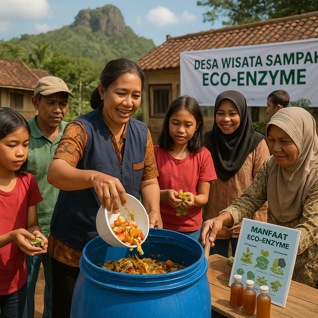 Desa Wisata Sampah: Mengubah Sampah Organik Jadi Eco-Enzyme Wisata Edukasi