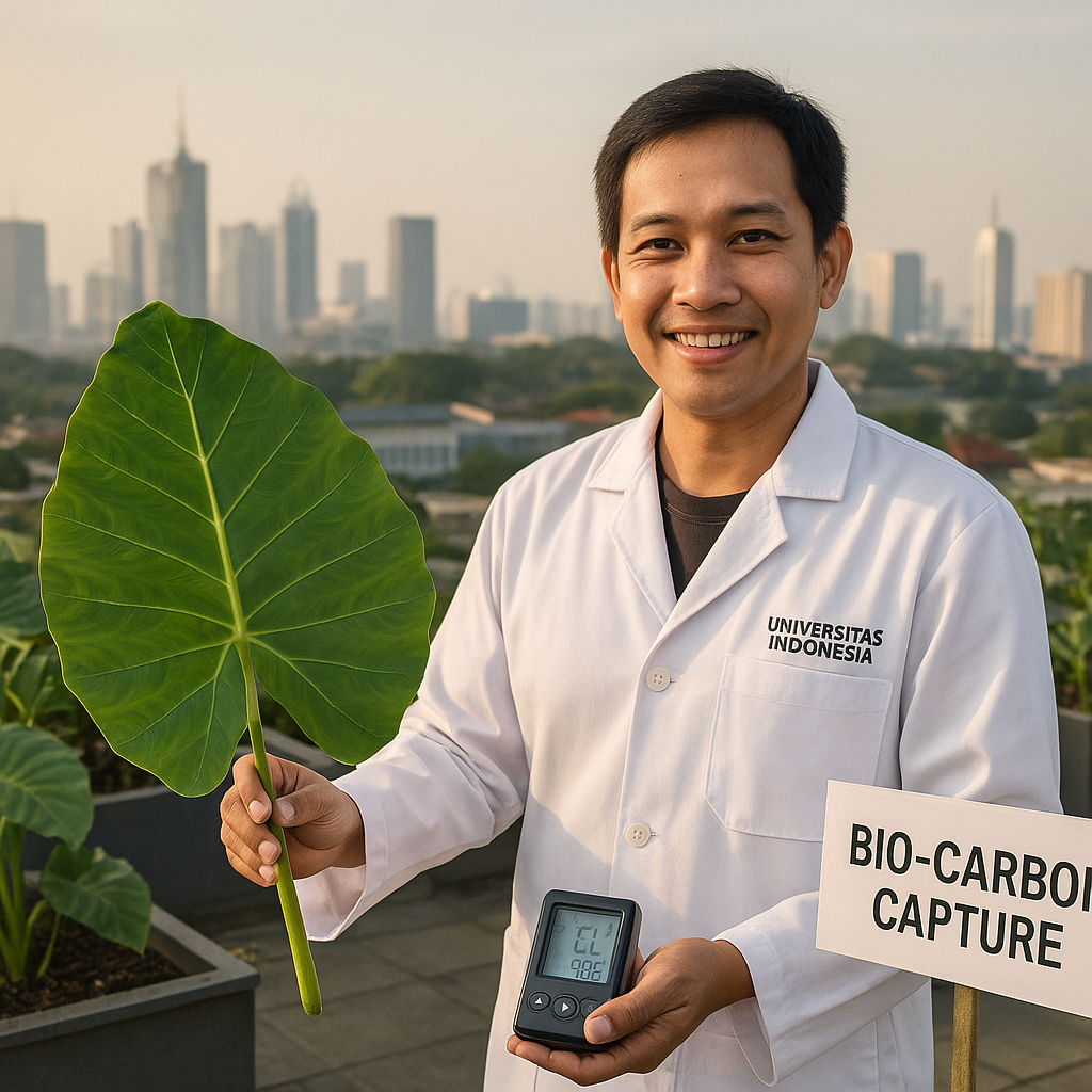 Carbon Capture Pohon Taro: Inovasi Penyerapan Karbon di Perkotaan dari Universitas Indonesia